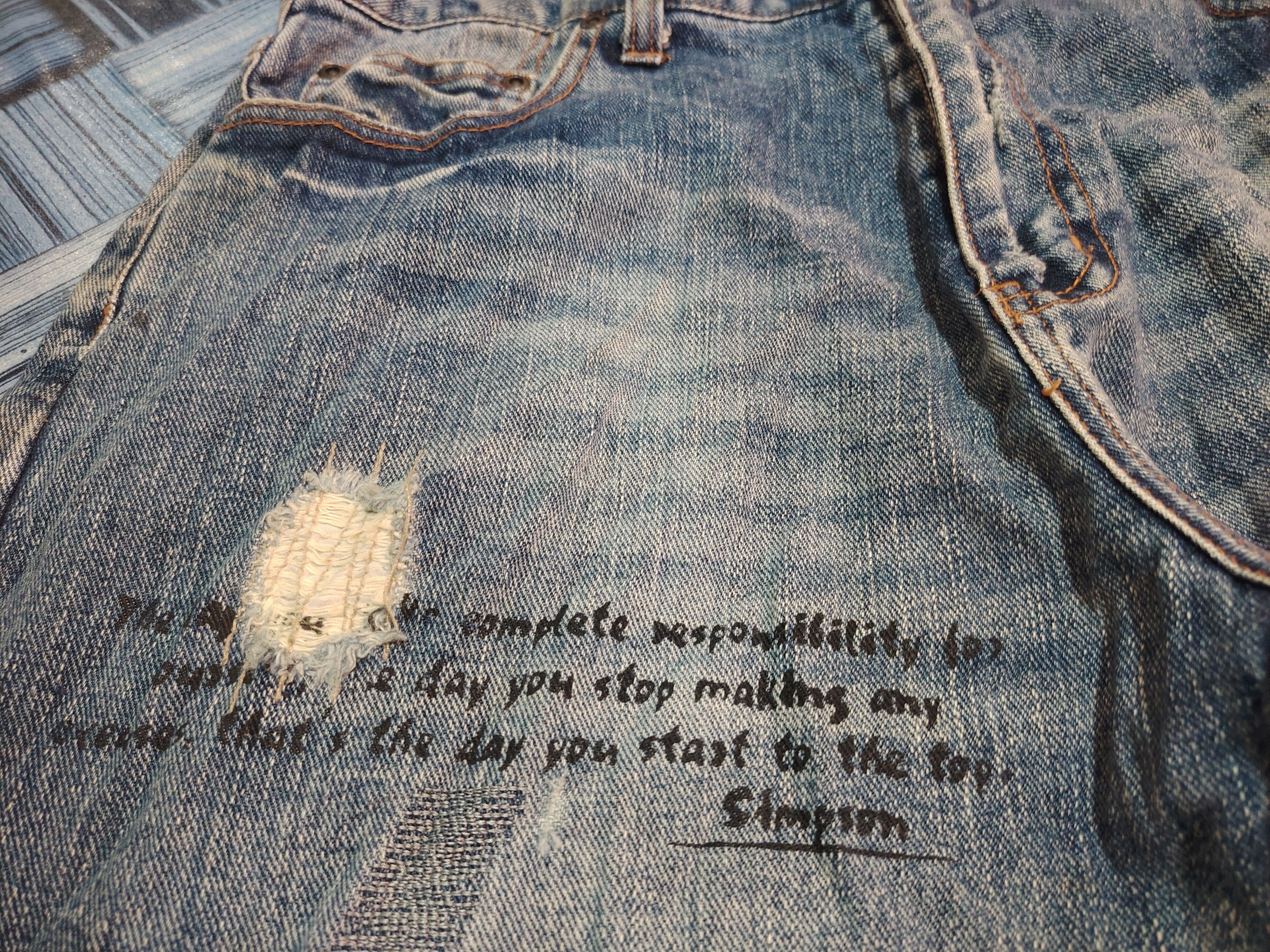 Who Decides War Japanese Nylaus Jeans Distressed denim Size US 32 / EU 48 - 8 Thumbnail