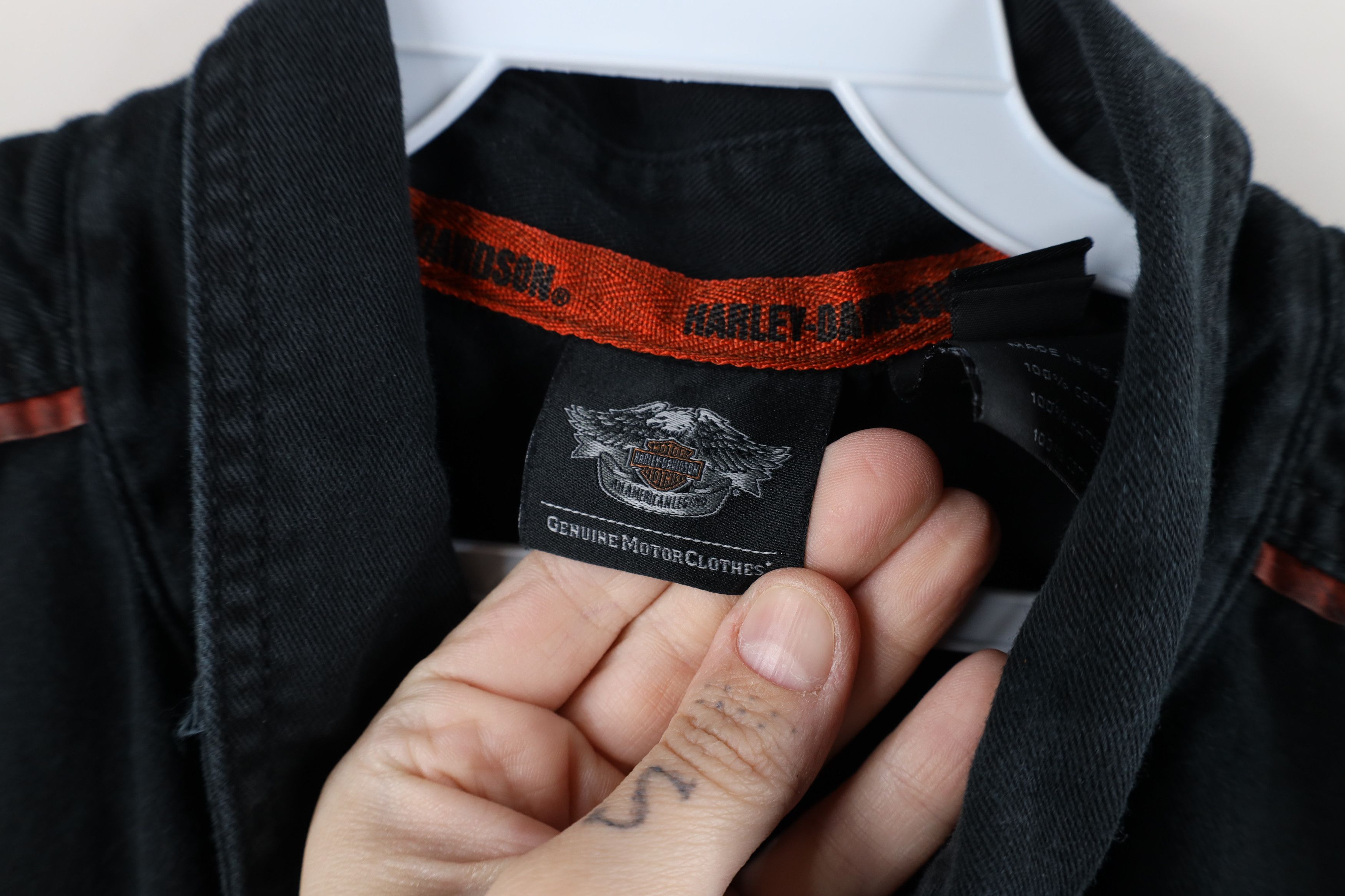 Harley Davidson × Vintage Vintage Harley Davidson Motorcycles Mechanic Button Shirt Size US XL / EU 56 / 4 - 10 Thumbnail