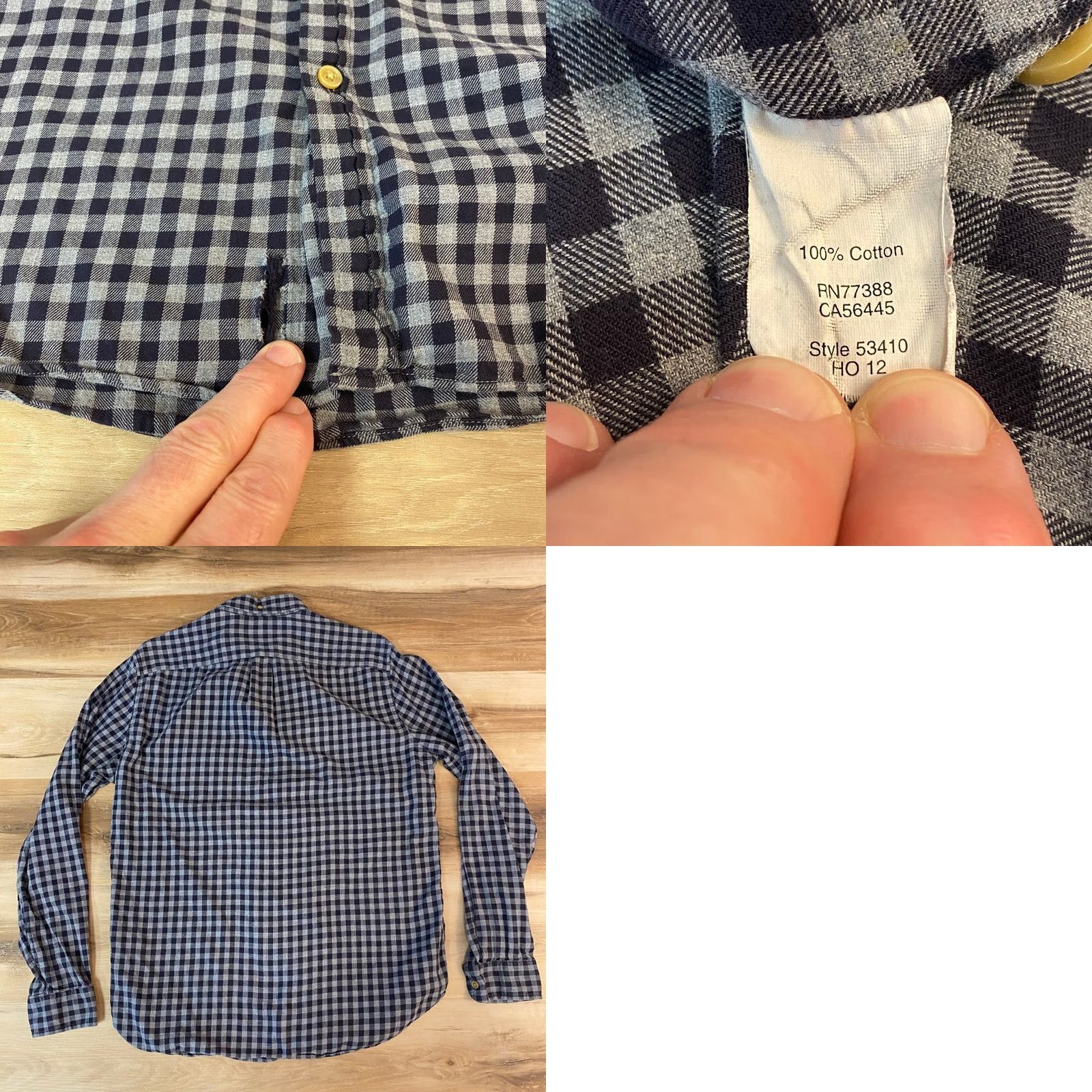 J.Crew J.Crew Work Shirt Mens Button-Down Plaid Twill Long Sleeve Casual Medium Gray Size US M / EU 48-50 / 2 - 8 Thumbnail