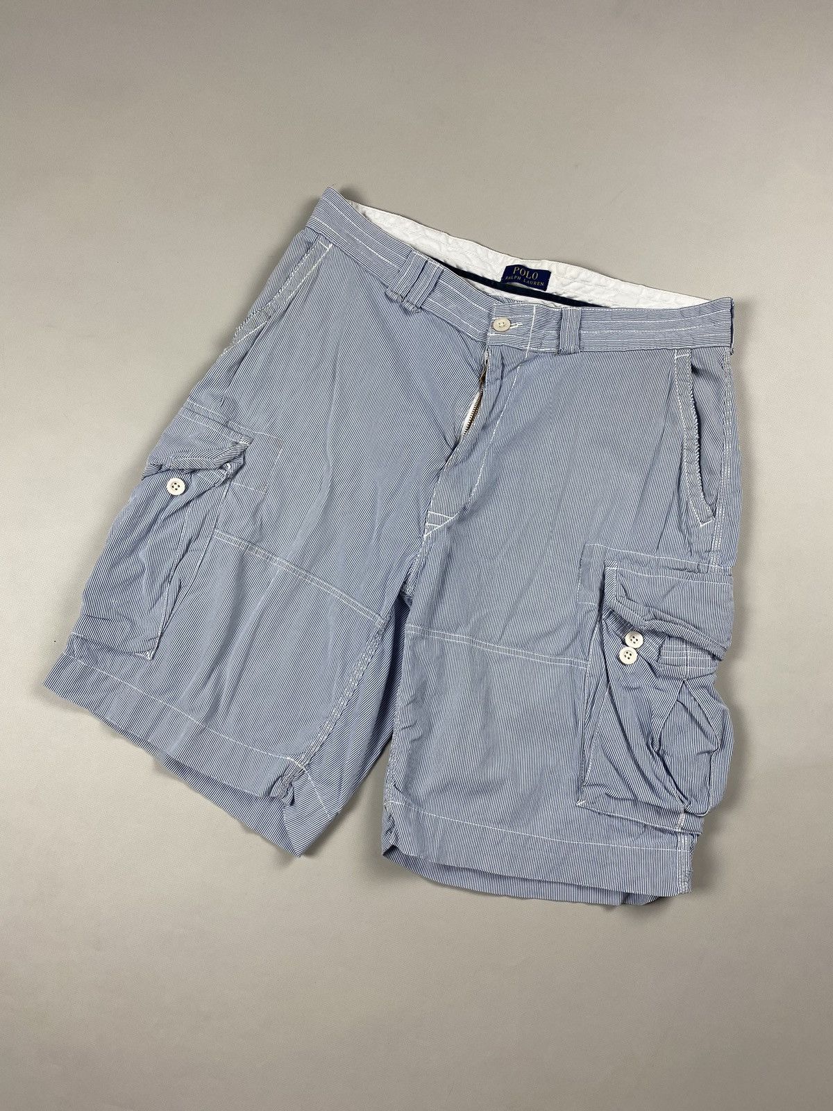 Polo Ralph Lauren Polo Ralph Lauren men’s striped cargo shorts size 38 T Size US 38 / EU 54 - 2 Thumbnail