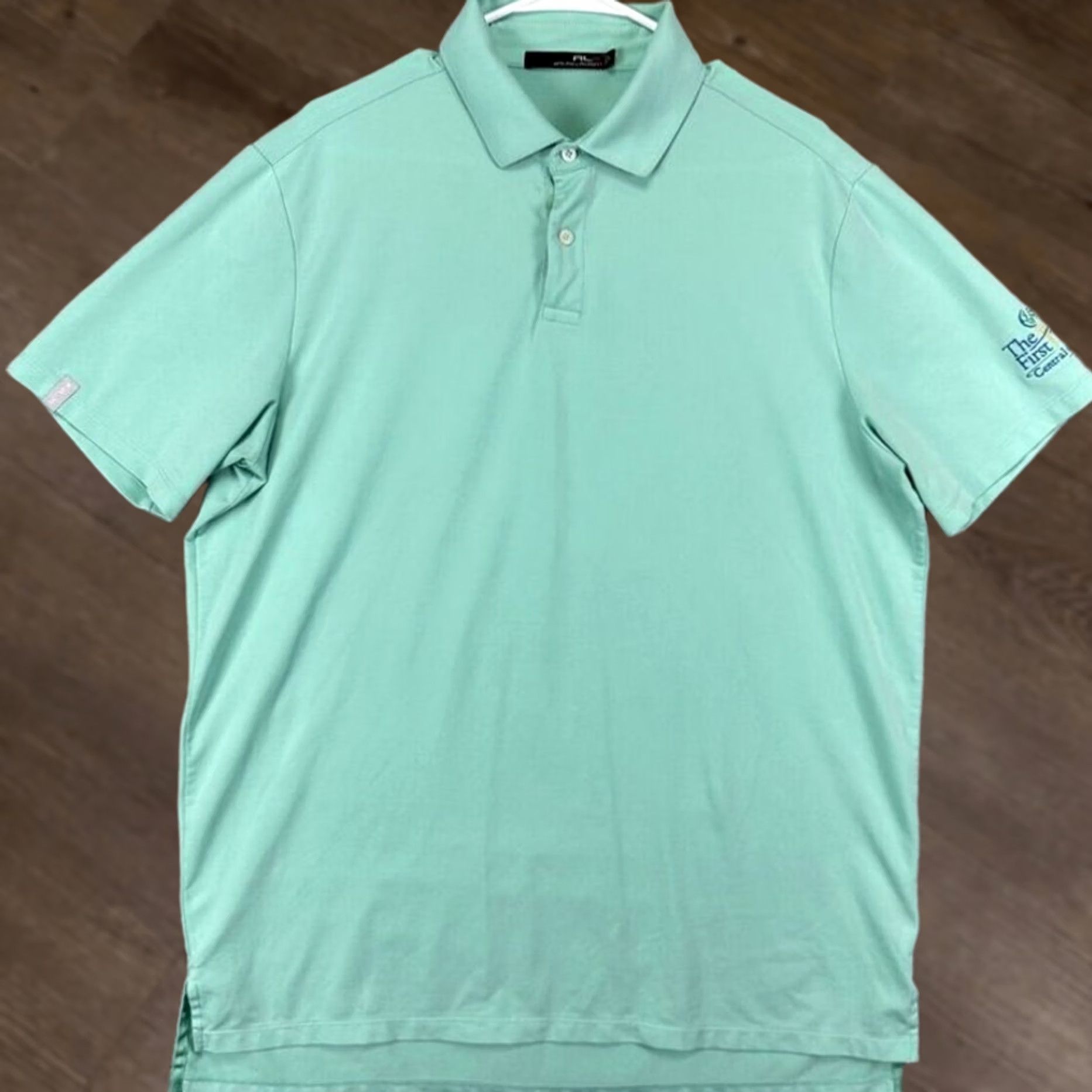 RLX Ralph Lauren RLX Ralph Lauren Golf Polo Shirt Mens Large Green Short Sleeve Polo Size US L / EU 52-54 / 3 - 1 Thumbnail