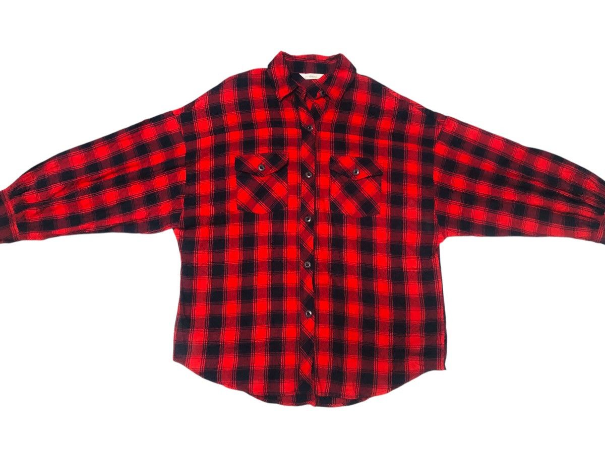 Flannel × Japanese Brand Over size flannel Size XXL / US 16-18 / IT 52-54 - 3 Thumbnail