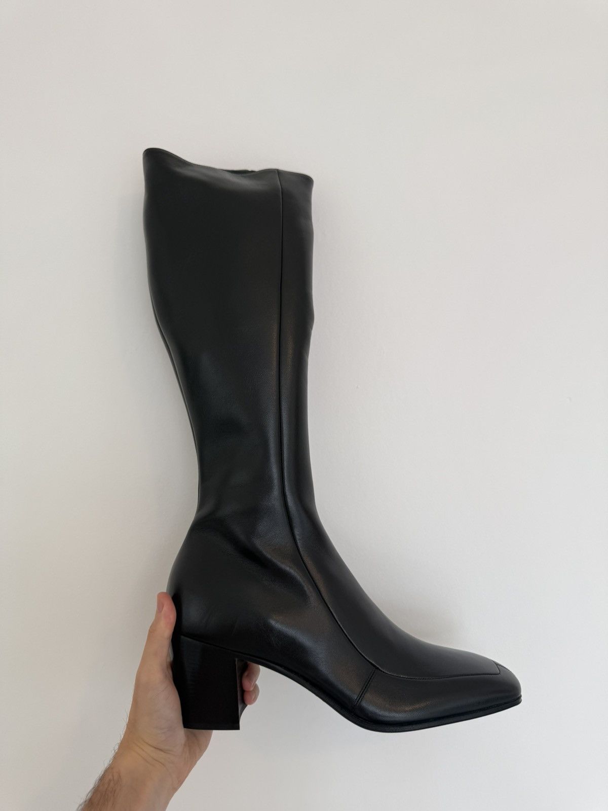 FW22 Saint Laurent Otto Zipped Boots Smooth Leather