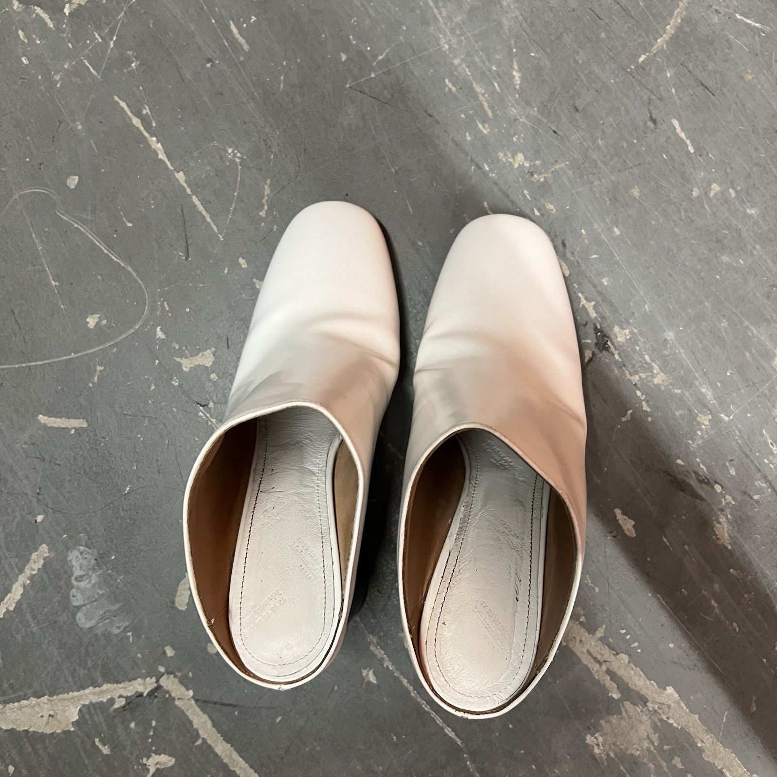 Maison Margiela Maison Margiela Archive Angular Heel White Mules Size 41 Size US 11 / IT 41 - 3 Thumbnail