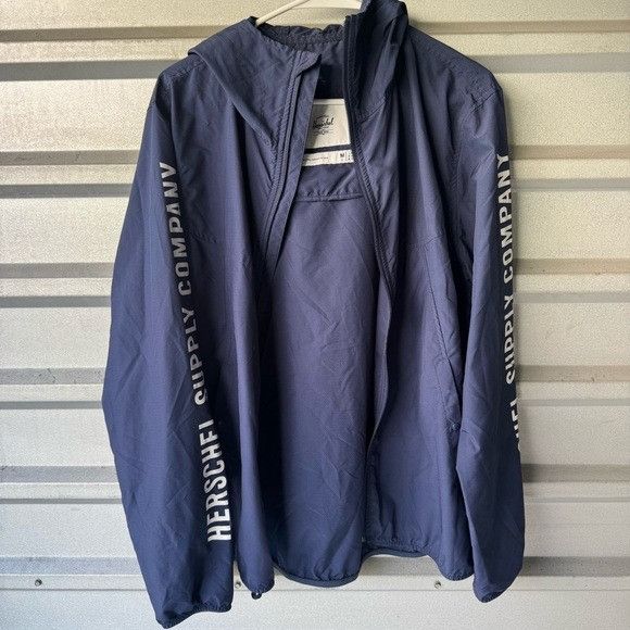 Herschel Supply Co. Herschel Supply Company Men's Blue Windbreaker Sz Medium M Size US M / EU 48-50 / 2 - 5 Thumbnail
