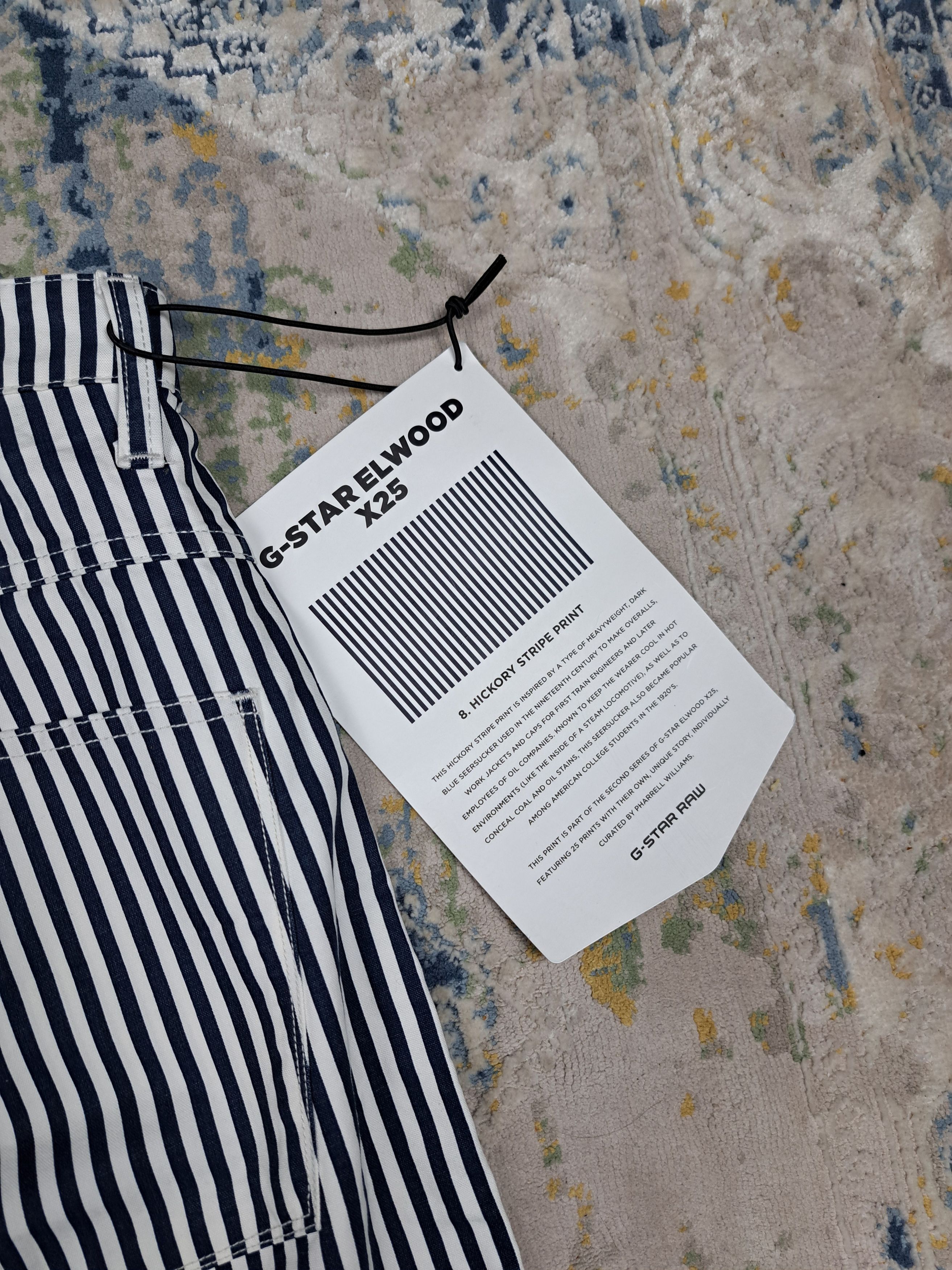 G-Star × Pharrell Pharell Williams G Star Raw Elwood Hickory Stripe Pant Size US 28 / EU 44 - 7 Thumbnail
