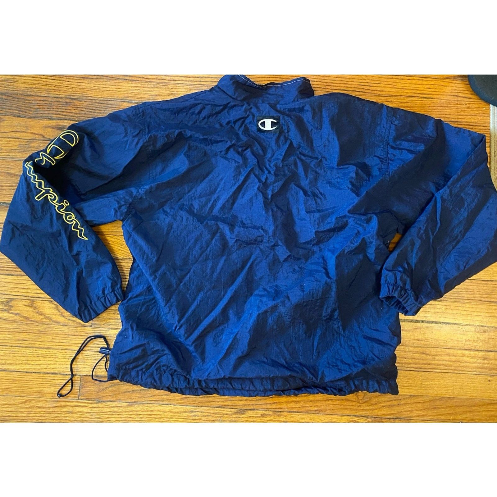 Champion VTG Champion Jacket Adult L Blue Pockets Spell Logo Vented Size US L / EU 52-54 / 3 - 3 Thumbnail