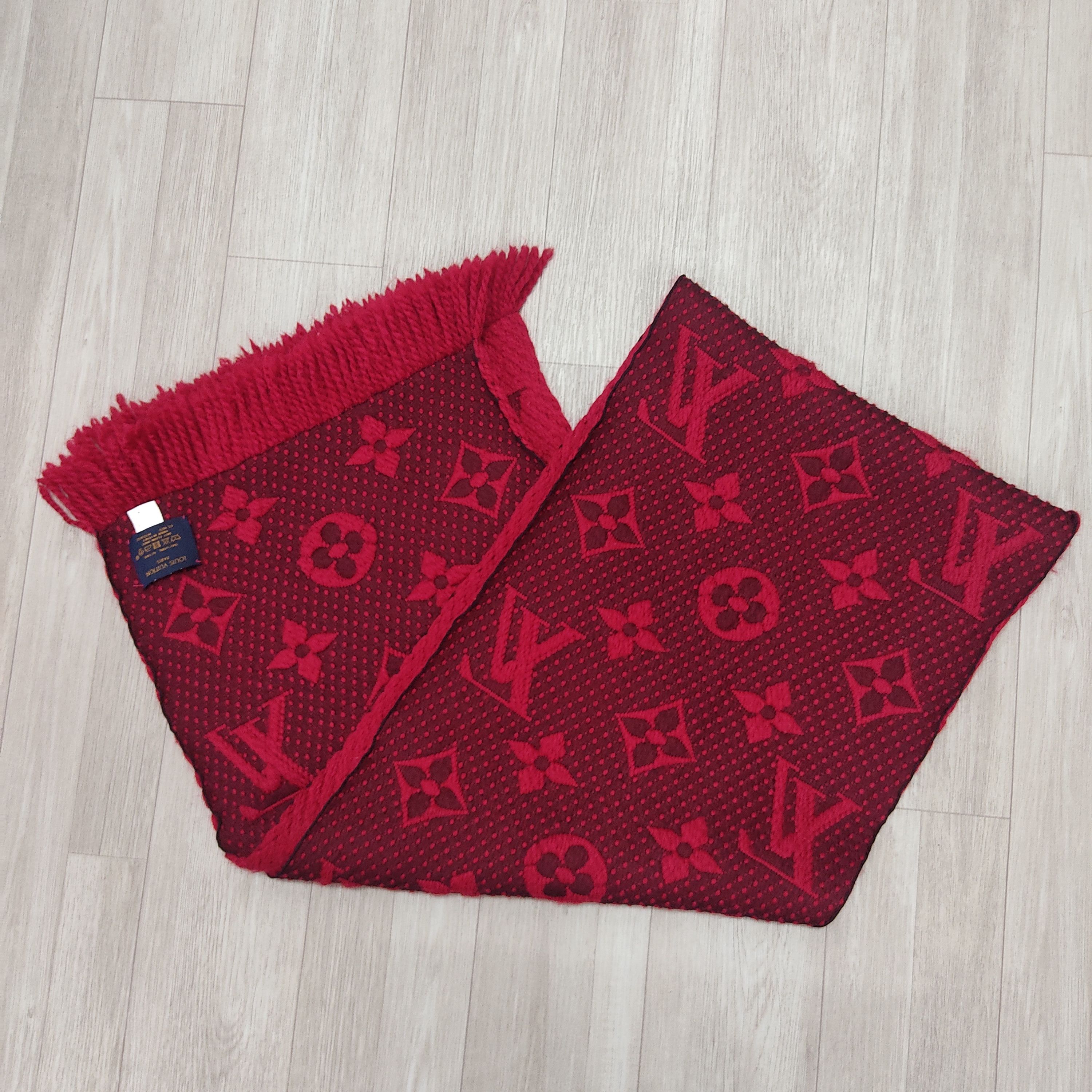Louis Vuitton LOUIS VUITTON Logomania Monogram Wool Silk Wrap Scarf Size ONE SIZE - 6 Thumbnail