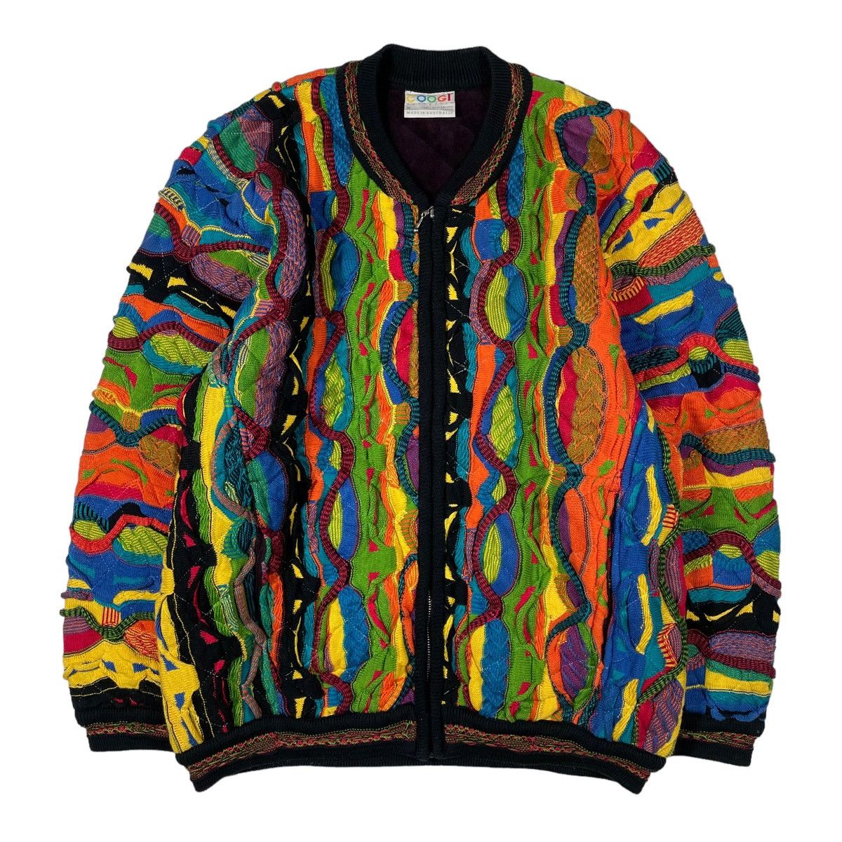 Coogi × Vintage VINTAGE COOGI 90’s ZIPPER KNITWEAR SWEATER Size US M / EU 48-50 / 2 - 1 Thumbnail