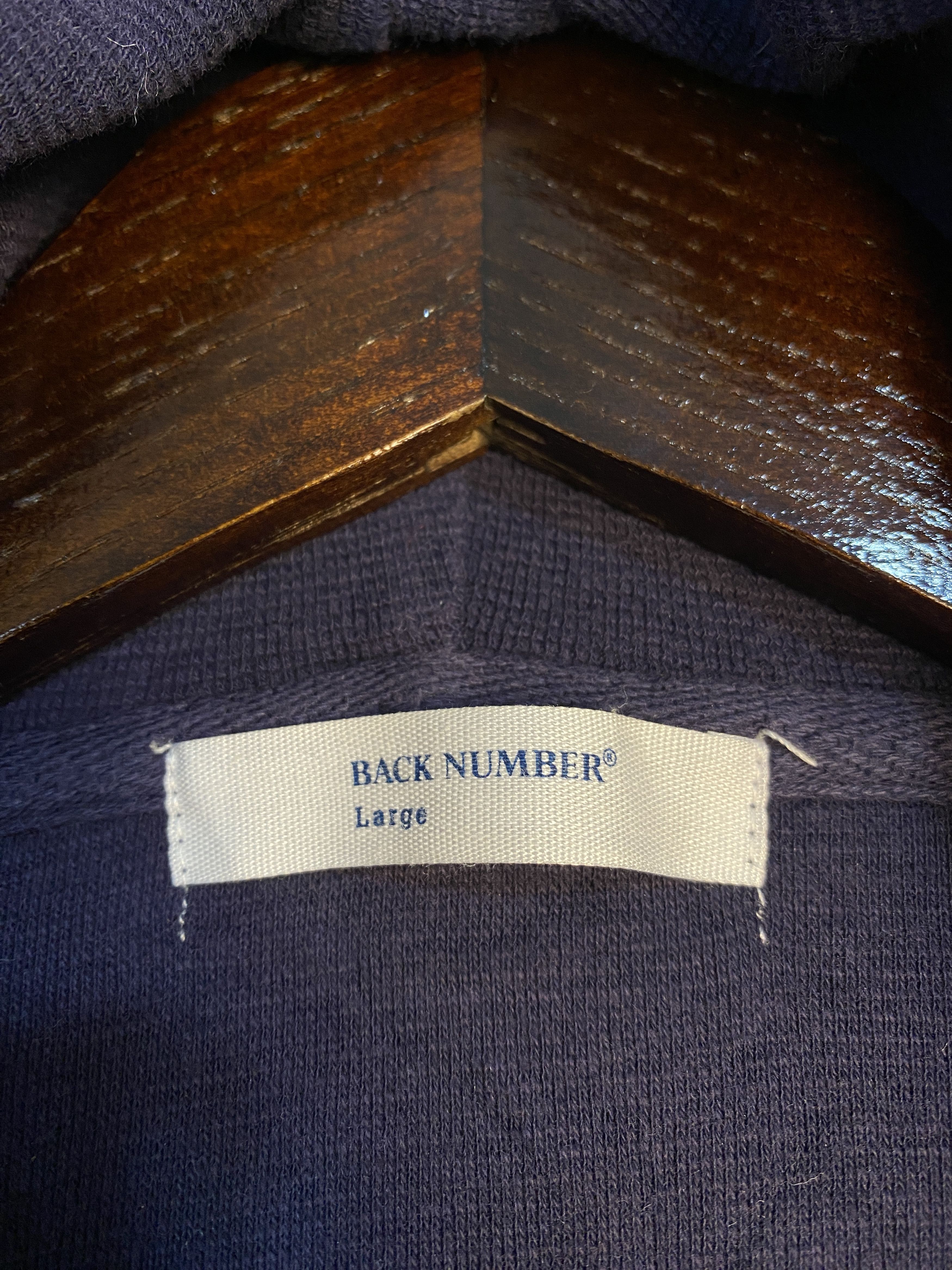 Japanese Brand Vintage Back Number Zip Up Hoodies PS0406 Size US L / EU 52-54 / 3 - 7 Thumbnail