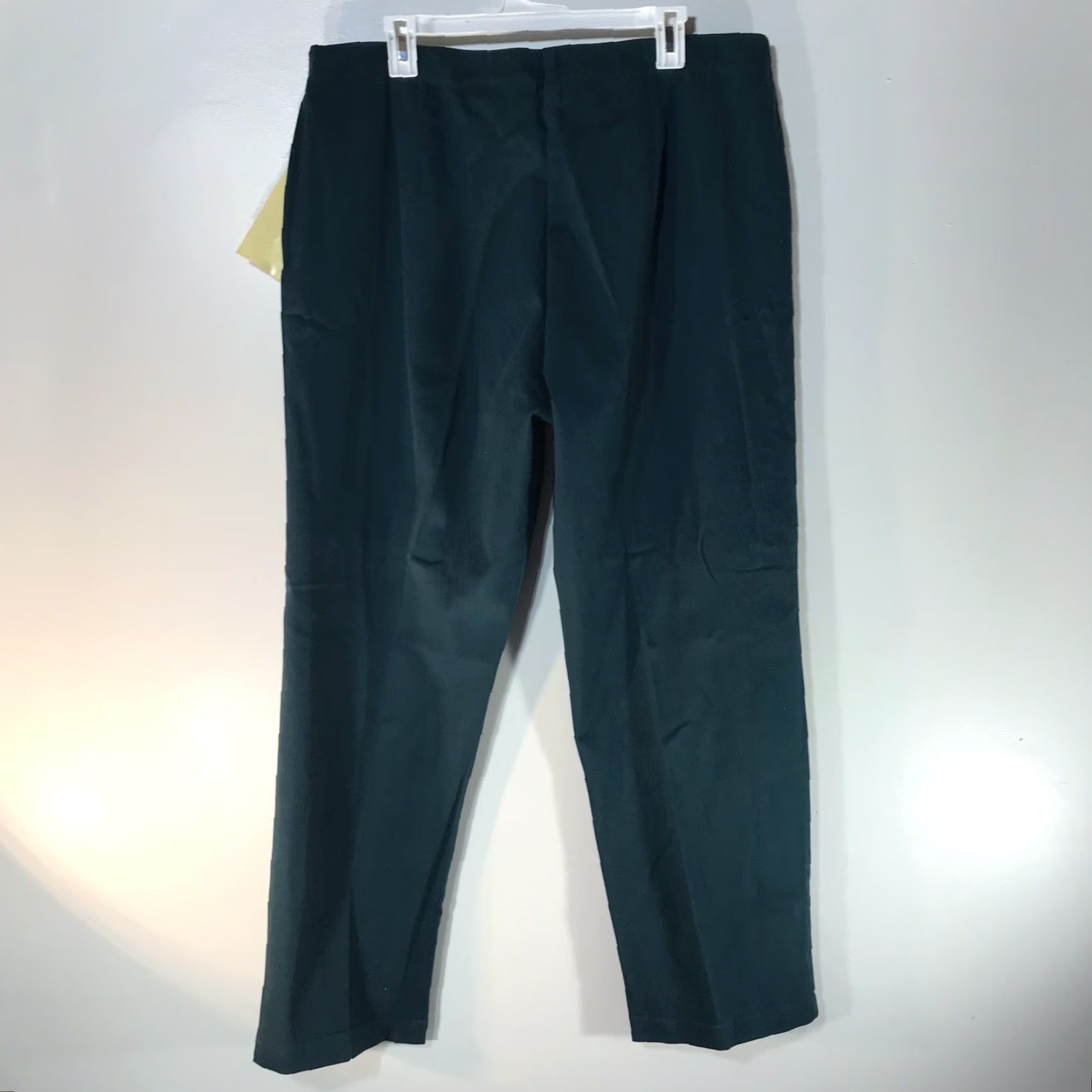 Denim & Co. VINTAGE Denim & Co. Women's Plus Size 20W Wide Leg Cotton Spandex Dress Pants Turquoise Casual Size 42" / US 20 - 3 Thumbnail