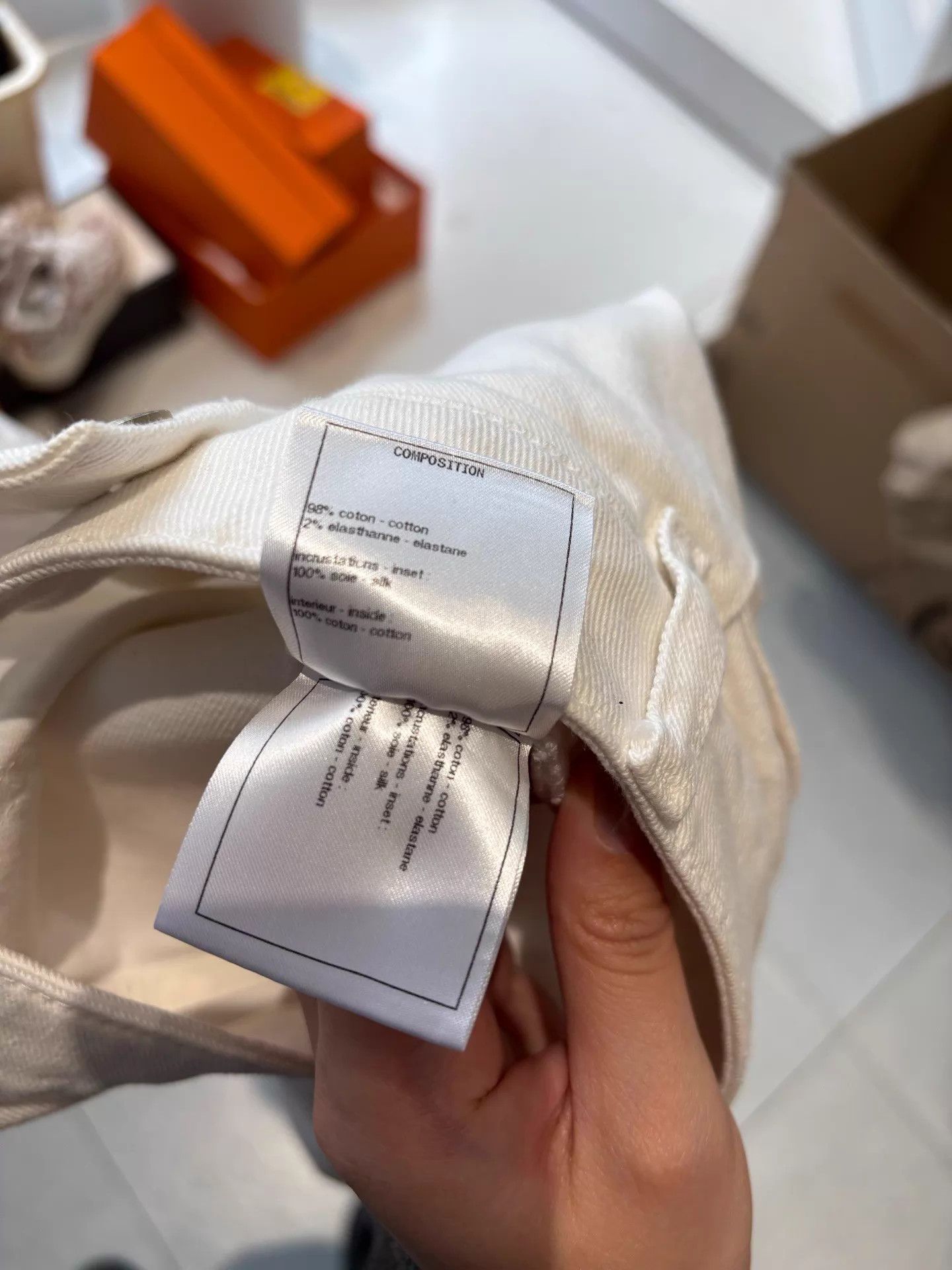 Chanel CHANEL Low Waist White Jeans 38 Mint Size 27" / US 4 / IT 40 - 7 Thumbnail
