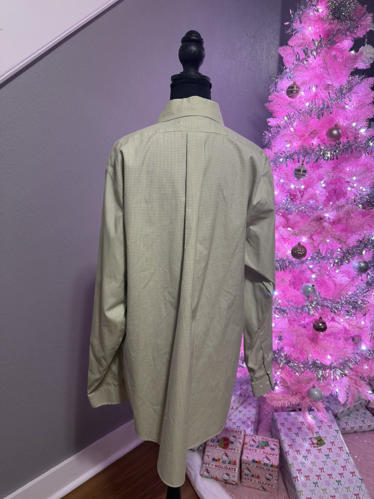 Brooks Brothers VTG Brooks Brothers Green Plaid Dress Shirt Size 16- 34/35. Size US XL / EU 56 / 4 - 2 Thumbnail