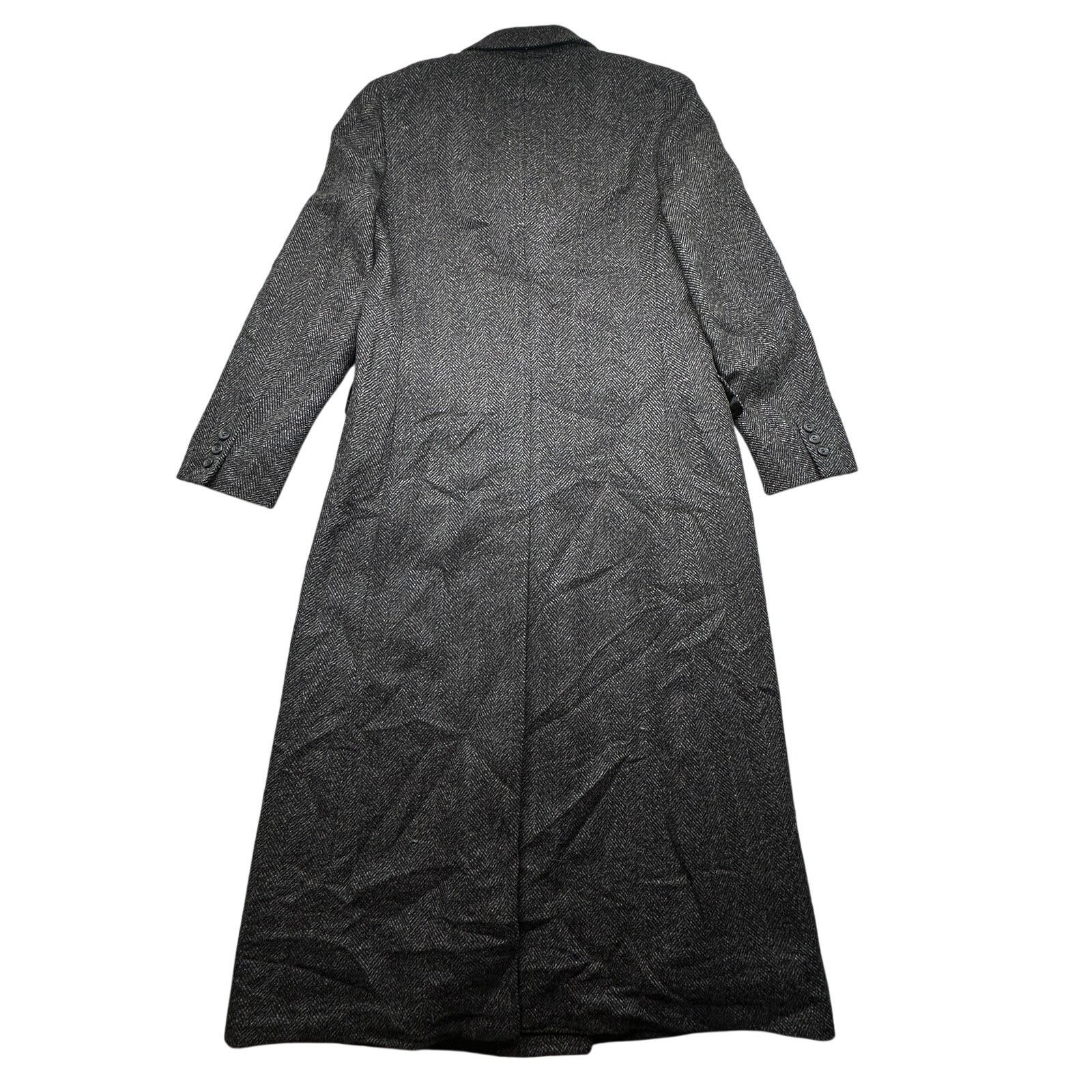 Brooks Brothers VTG Brooks Brothers Herringbone Tweed Long Coat Womens 18 Size XXL / US 16-18 / IT 52-54 - 2 Thumbnail