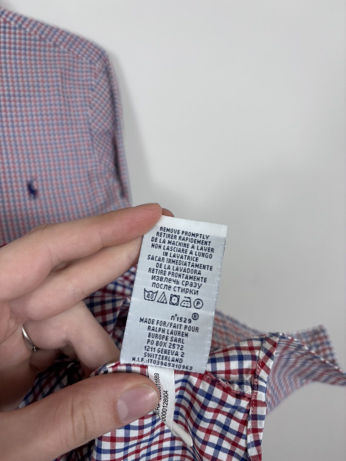 Polo Ralph Lauren Polo Ralph Lauren Men’s Gingham Check Button Down Shirt Size US XS / EU 42 / 0 - 10 Thumbnail