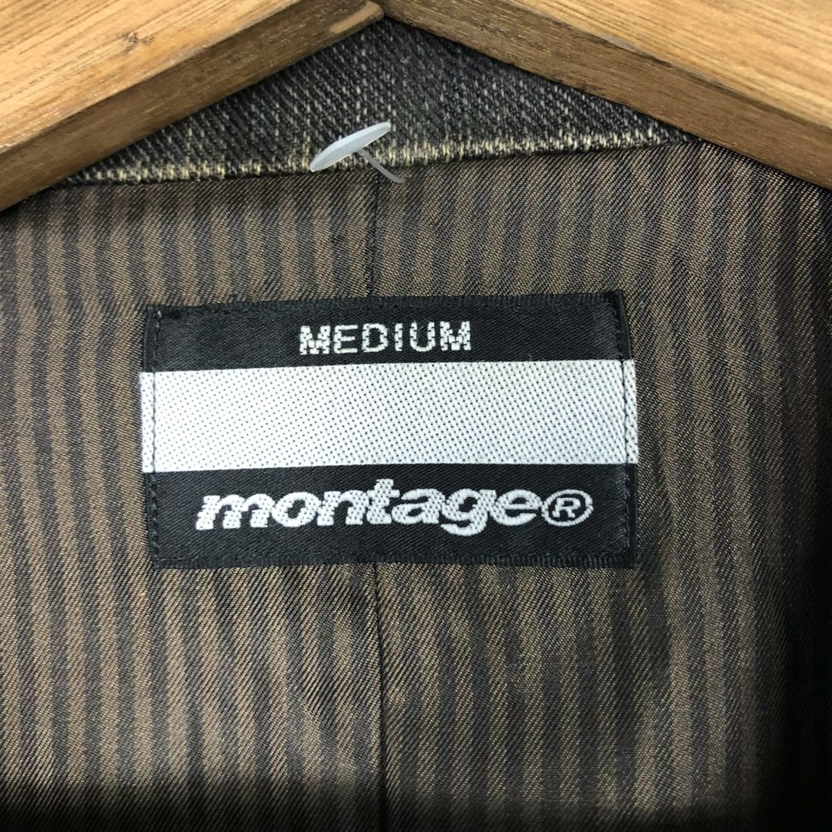 Japanese Brand 🔥VINTAGE CHORE WORK JACKET MONTAGE STRIPED ISSEY MIYAKE Size US M / EU 48-50 / 2 - 19 Thumbnail