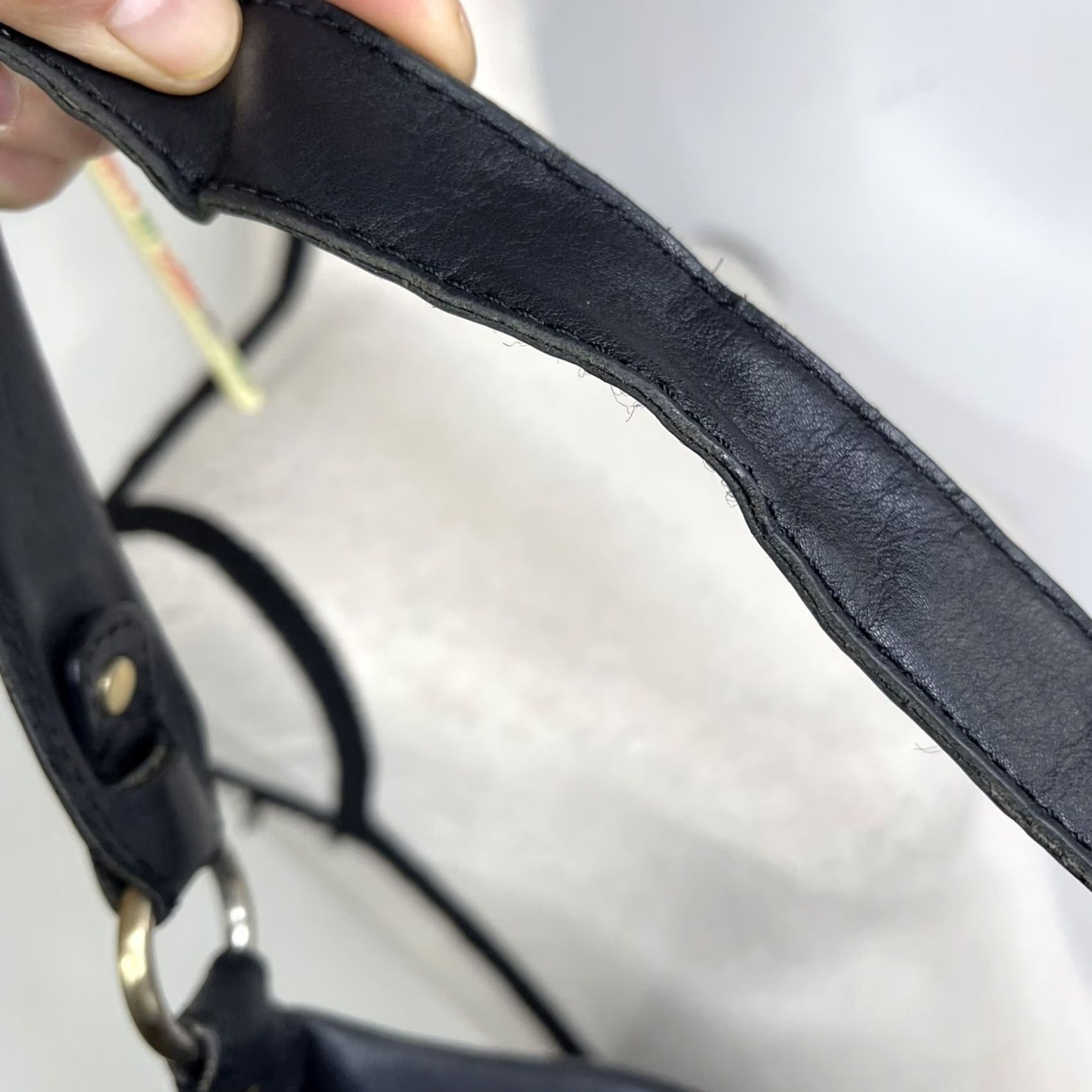 Michael Kors Michael Kors Hudson Downtown Tote Bag Large Soft Black Pebbled Leather Shoulder Strap Zip Closure Gold Tone Hardware Women MSRP 98 Size ONE SIZE - 6 Thumbnail