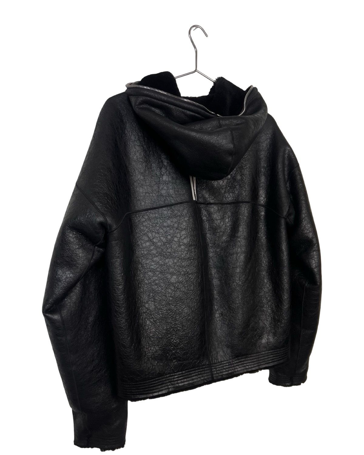 Rick Owens Rick owens leather / shearling reversible hoodie Size US S / EU 44-46 / 1 - 5 Thumbnail