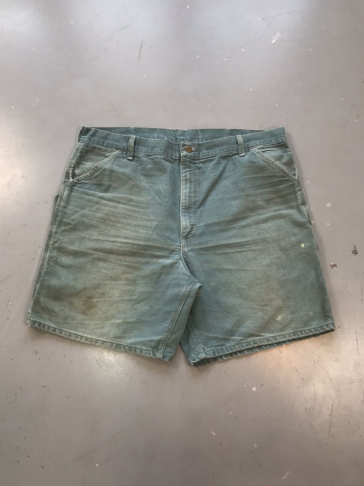 Carhartt × Vintage Vintage Carharttt WU1935 Carpenter jort Size US 39 - 1 Thumbnail