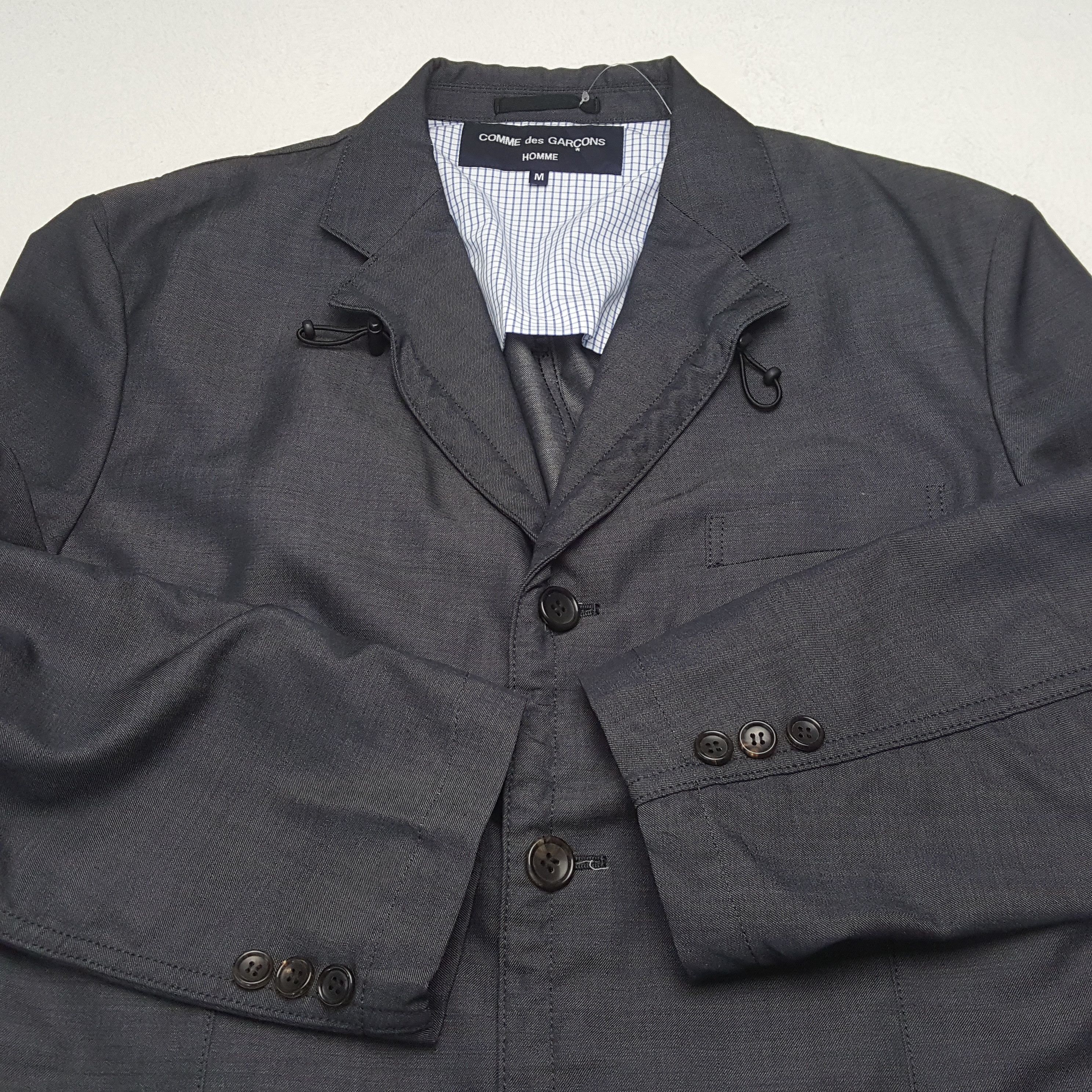 Comme des Garcons Homme Vintage COMME des GARÇONS HOMME Rare Design Blazer c282n28 Size 40S - 7 Thumbnail
