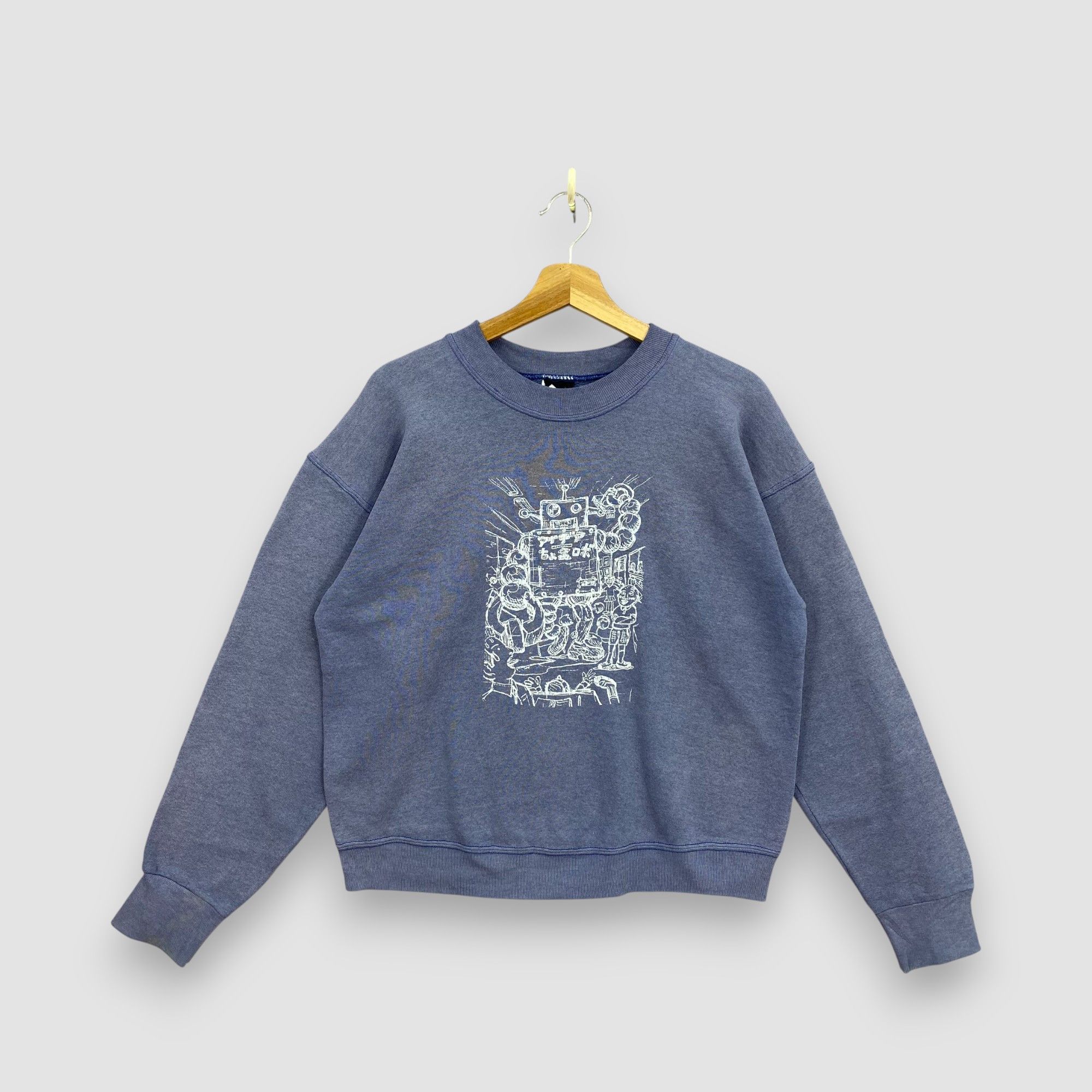 Vintage Vintage K's Craft Sweater Japanese Art to Wear Robot Jumper Size US M / EU 48-50 / 2 - 1 Thumbnail