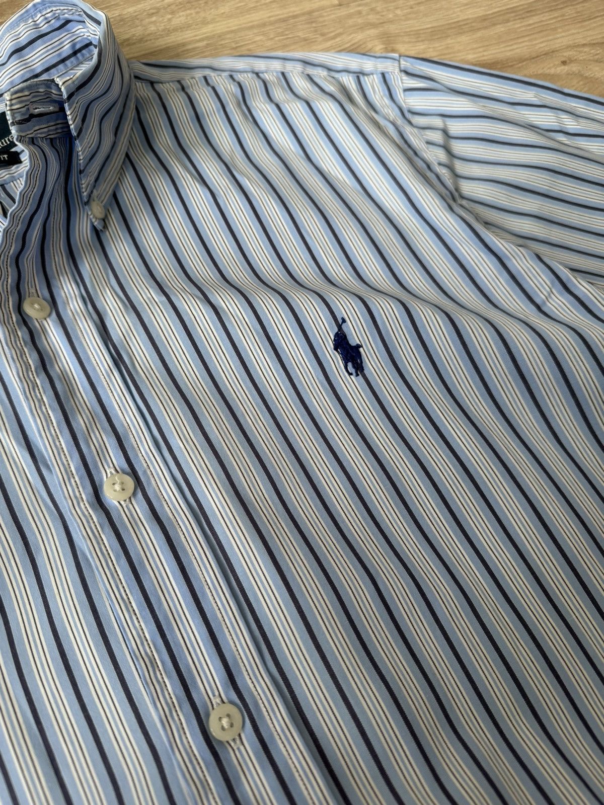 Ralph Lauren Vintage Polo Ralph Lauren Striped Classic Work Shirt Size US L / EU 52-54 / 3 - 4 Thumbnail