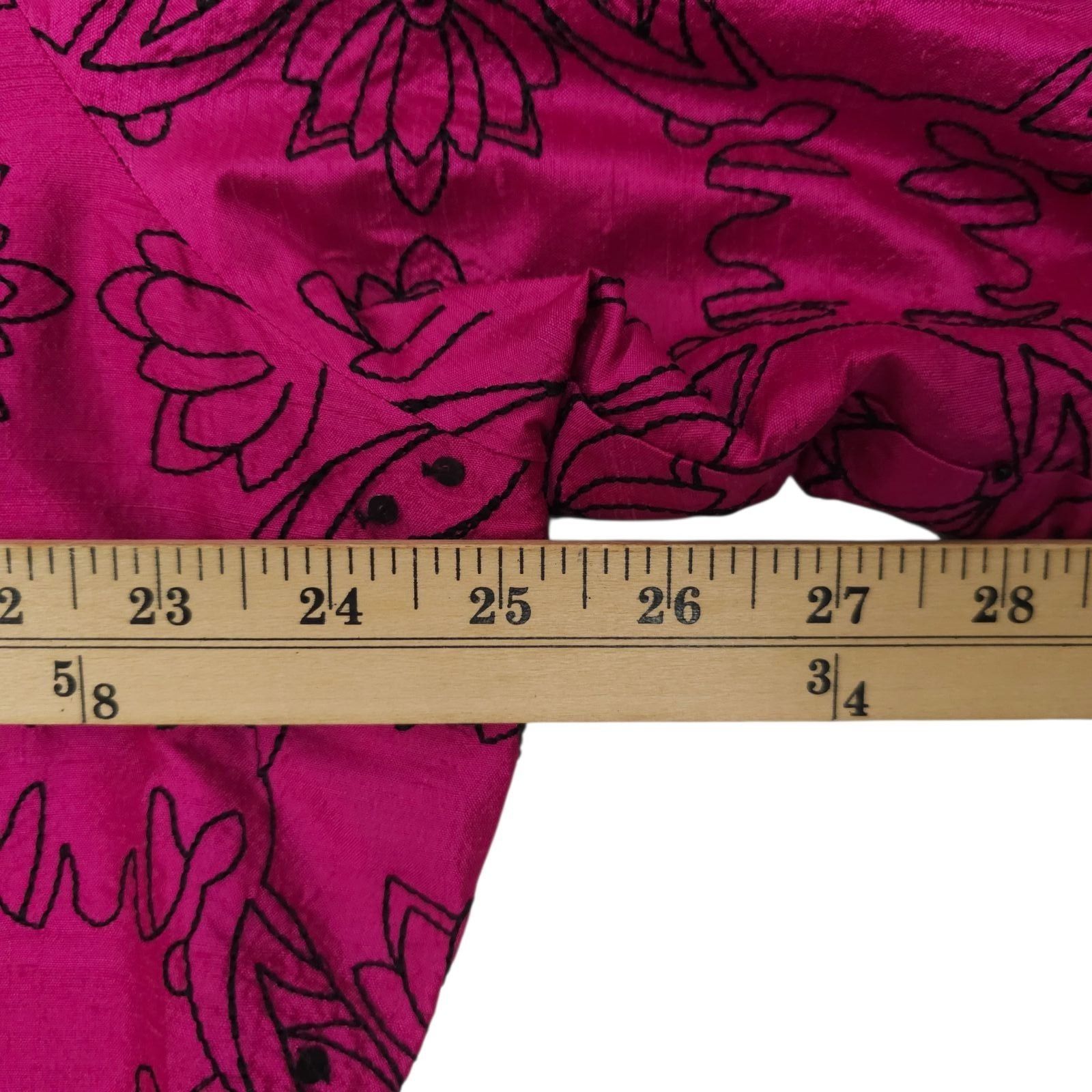 Other Bleu Bayou Pink Embroidered Sequin Jacket 1X Boho Y2K Artsy Size XXL / US 16-18 / IT 52-54 - 19 Thumbnail