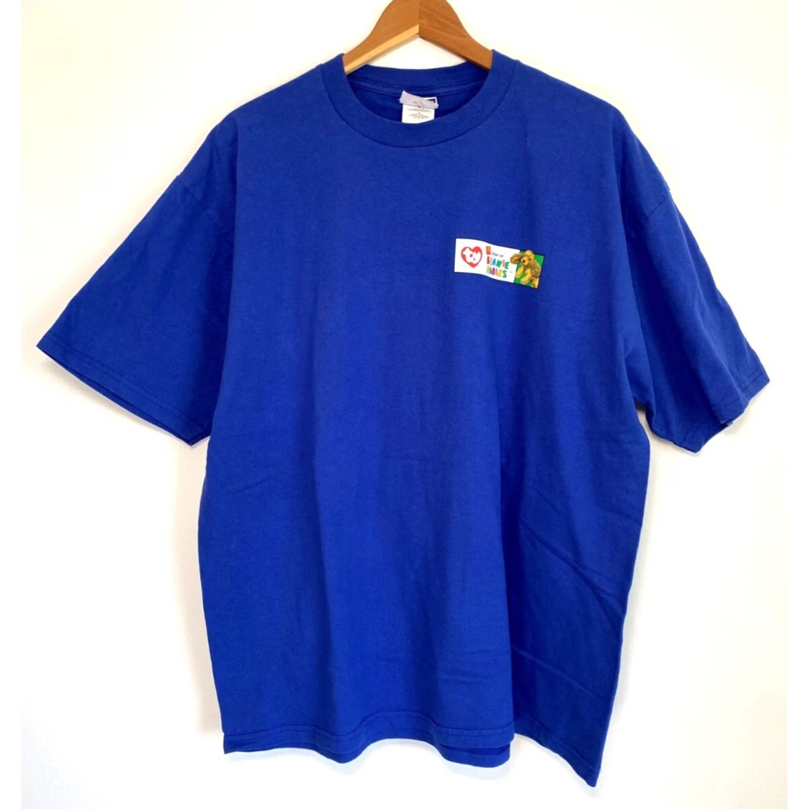 Jerzees VINTAGE McDonald's Teenie Beanie Babies T-shirt Shirt Unisex Adults XL Blue 90s Double-Sided Jerzees Heavyweight Cotton 1999 Mens Womens Size US XL / EU 56 / 4 - 3 Thumbnail