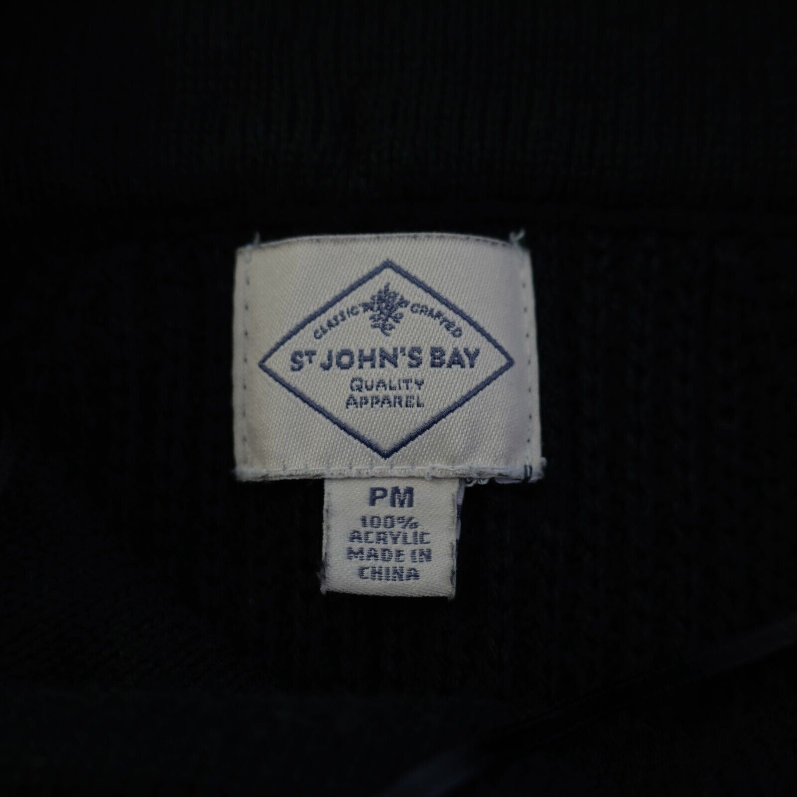 St. Johns Bay St. John's Bay PM Black White Striped Cableknit Shirttail He Size M / US 6-8 / IT 42-44 - 6 Thumbnail