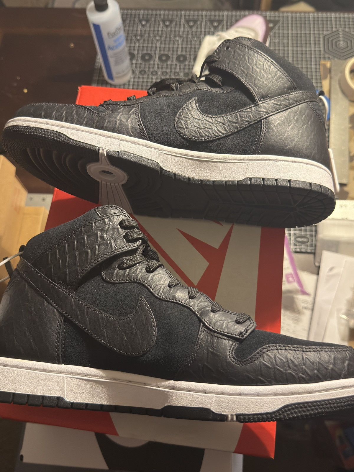 Nike Nike Dunk High CMFT Black Croc Size US 10.5 / EU 43-44 - 2 Thumbnail