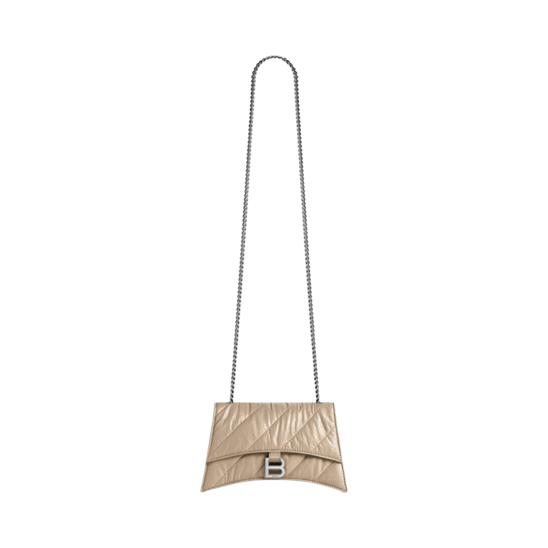 Balenciaga o1la1rc1a0126 Size: OS / Crush XS Chain Bag Quilted in Beige Size ONE SIZE - 1 Thumbnail