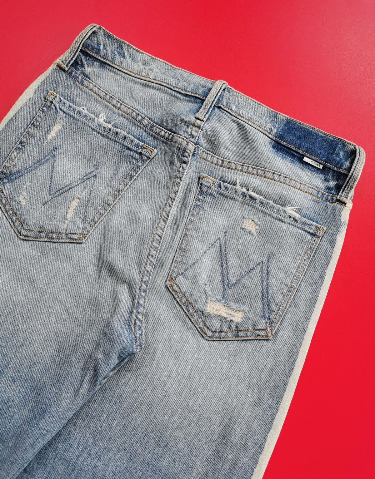MOTHER Mother The Trasher Stripe Confession Jeans Size 29" - 7 Thumbnail