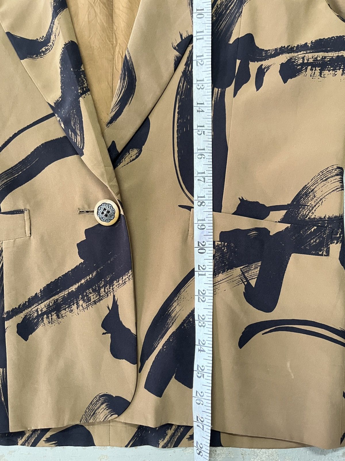 Japanese Brand Vintage Art Ink Stroke Blazer Yohji Yamamoto Style Size US M / EU 48-50 / 2 - 8 Thumbnail