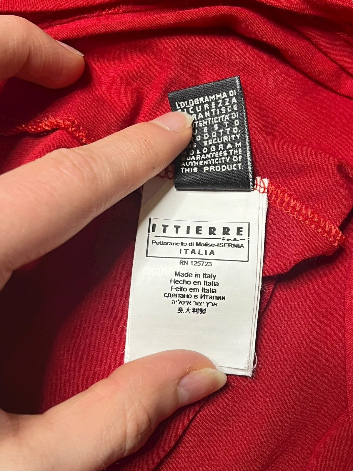 Costume National Costume National “Only Miracles” LS Shirt Italy Graphic Red Size US M / EU 48-50 / 2 - 7 Thumbnail