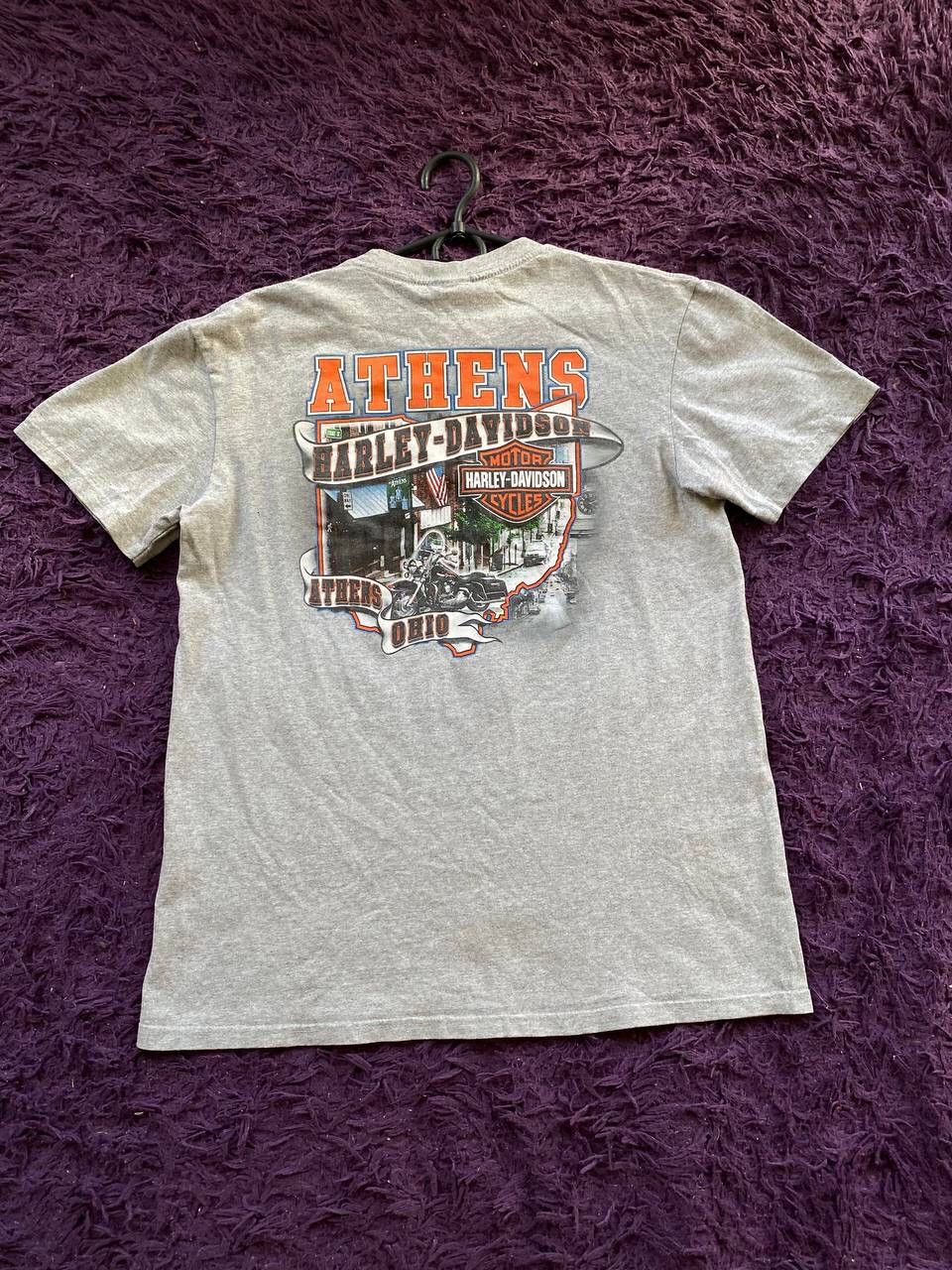 Harley Davidson × Vintage Vintage Y2K Harley Davidson tee Athens Ohio Size US M / EU 48-50 / 2 - 6 Thumbnail