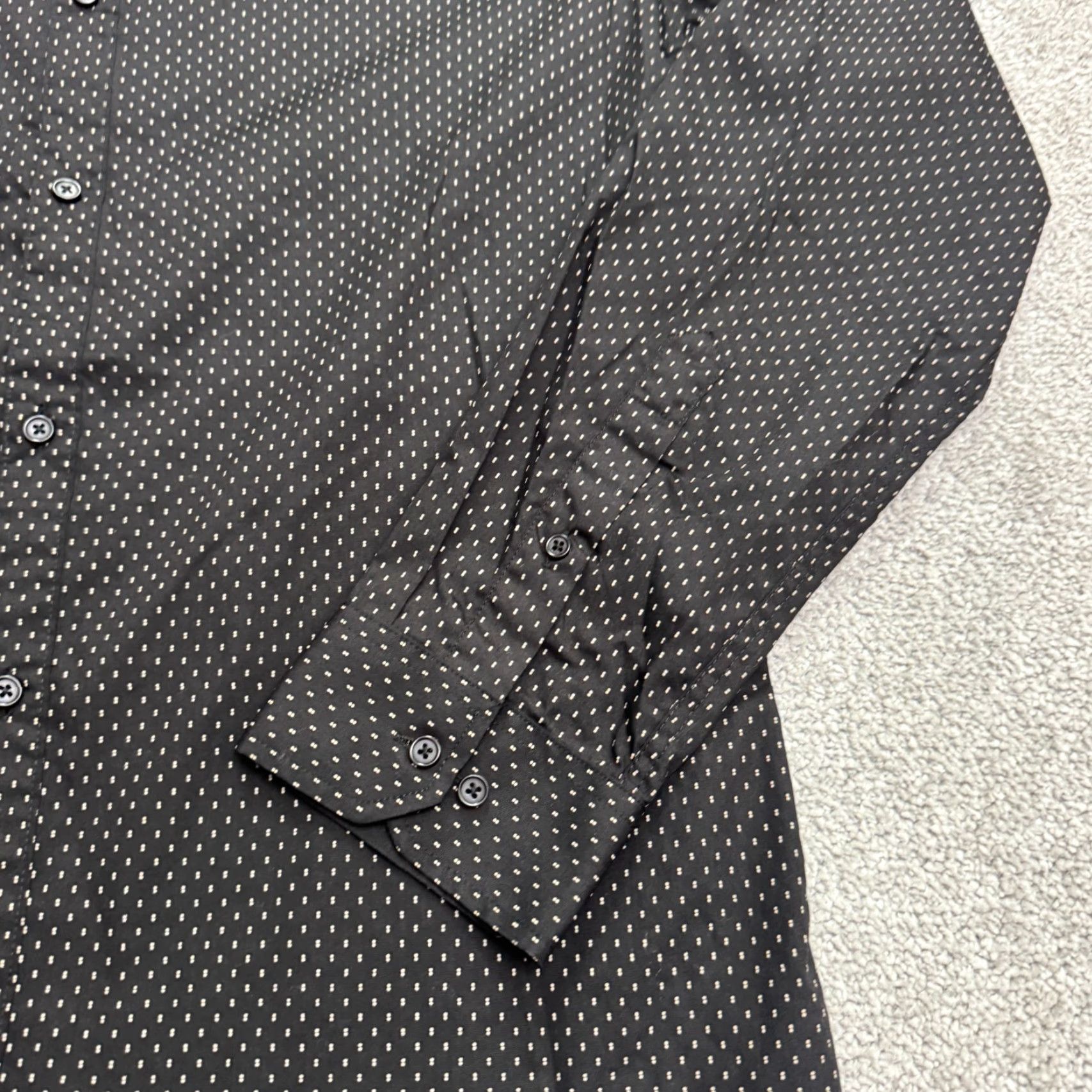 Vintage Connor Shirt Men L Black White Polka Dot Slim Fit Button-Down Long Sleeve Casual Workwear Modern Classic 90s? Size US L / EU 52-54 / 3 - 4 Thumbnail