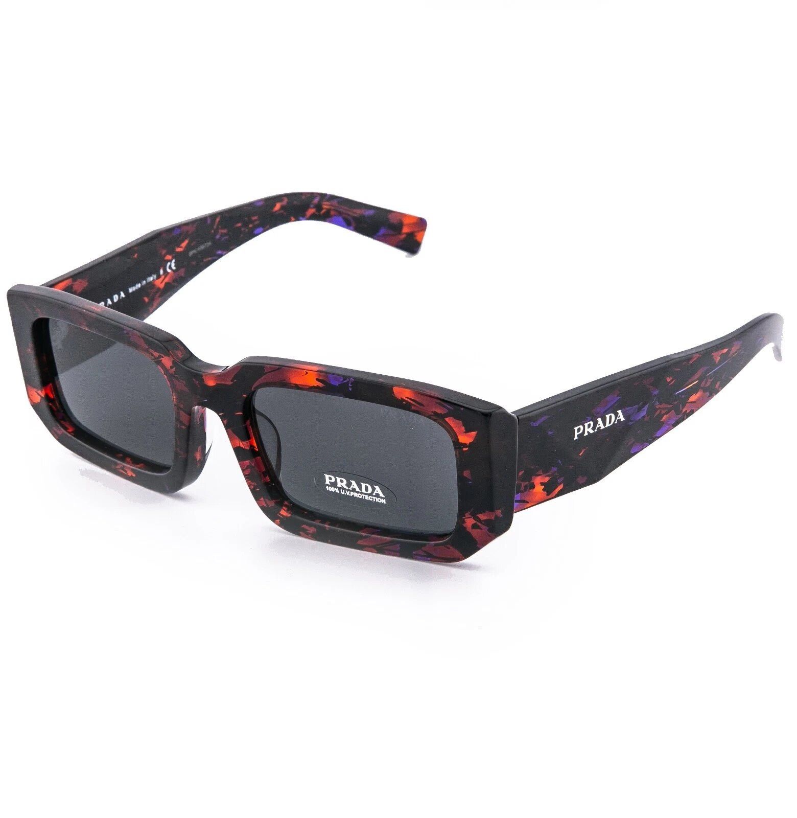 Prada PRADA 06Y SYMBOLE Purple Red Floral PR06YS Sunglasses 06YS Size ONE SIZE - 8 Thumbnail