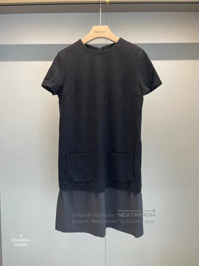 Brunello Cucinelli Brunello Cucinelli New Wool Dress Black Gray Size M / US 6-8 / IT 42-44 - 1 Thumbnail