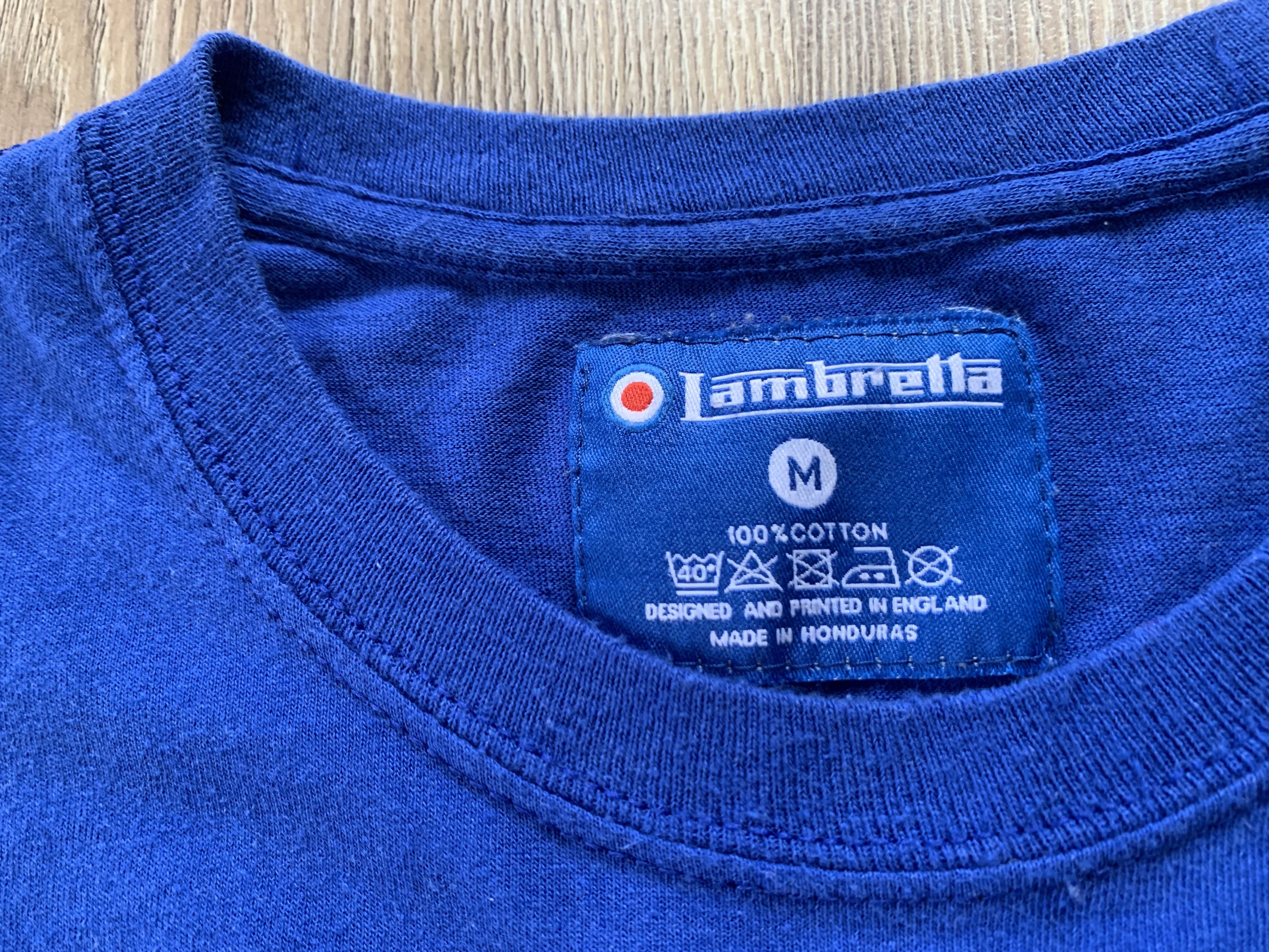 Lambretta Lambretta Cotton Blue Printed T Shirt Size US M / EU 48-50 / 2 - 7 Thumbnail