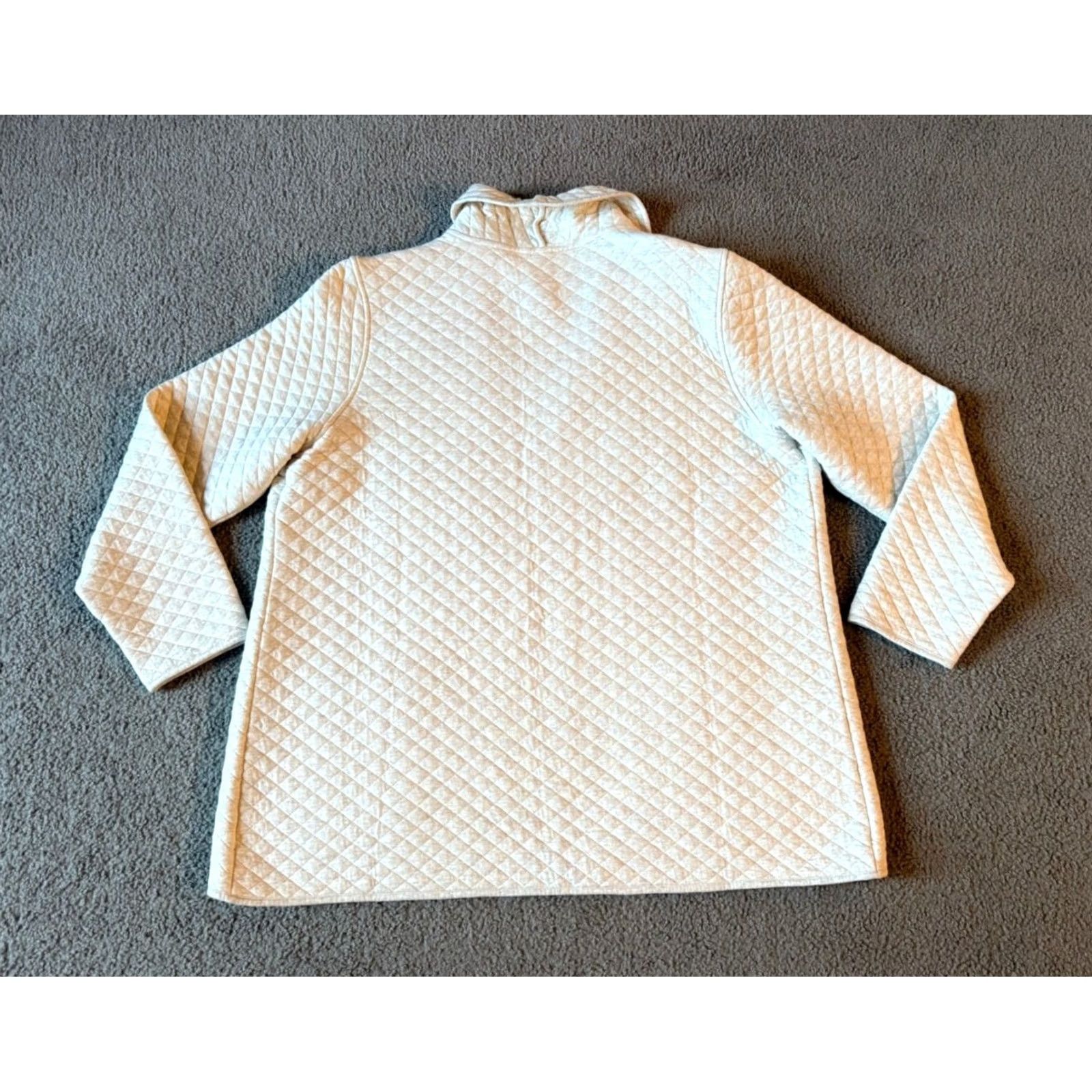 Duluth Trading Company Duluth Trading Women's Quilted Cardigan Beige XXL Open Front Size XXL / US 16-18 / IT 52-54 - 2 Thumbnail