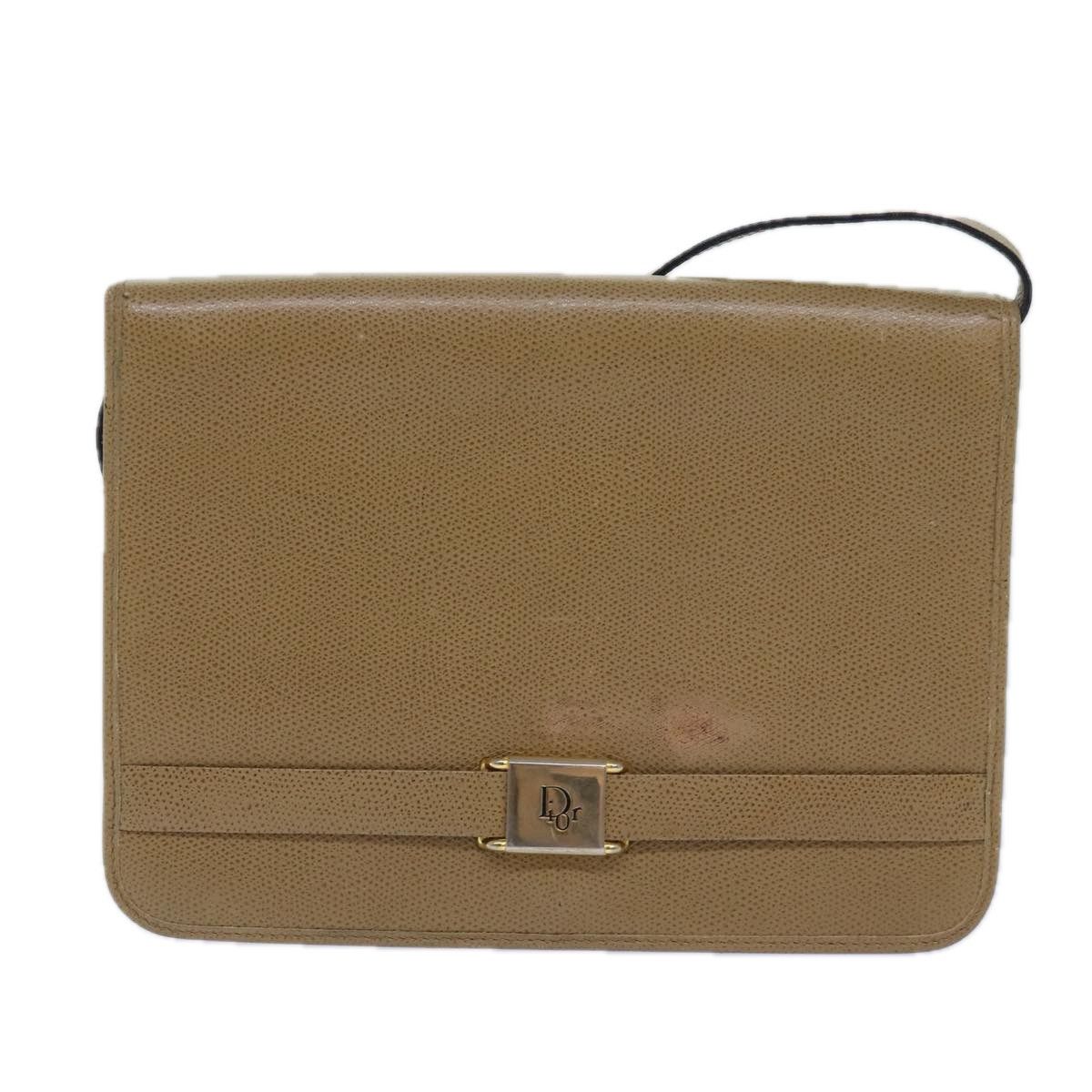 Dior Beige Leather Shoulder Bag (Pre-Owned) Size ONE SIZE - 1 Thumbnail