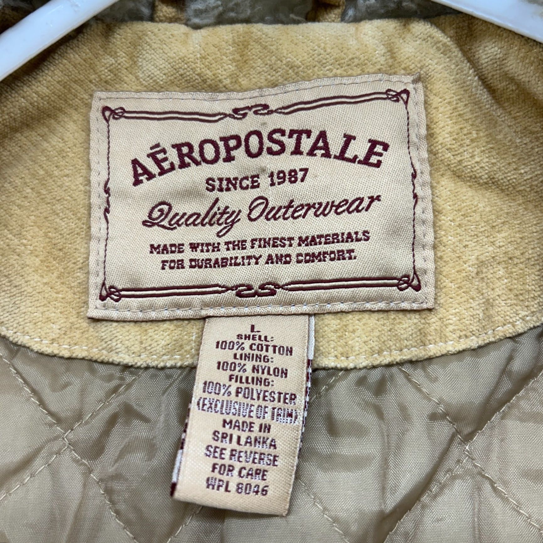 Vintage VINTAGE Aéropostale Jacket Womens L Brown Velour Quilted Trucker Y2K Jacket Coat Mens, Womens, Girls, Boys Size L / US 10 / IT 46 - 6 Thumbnail