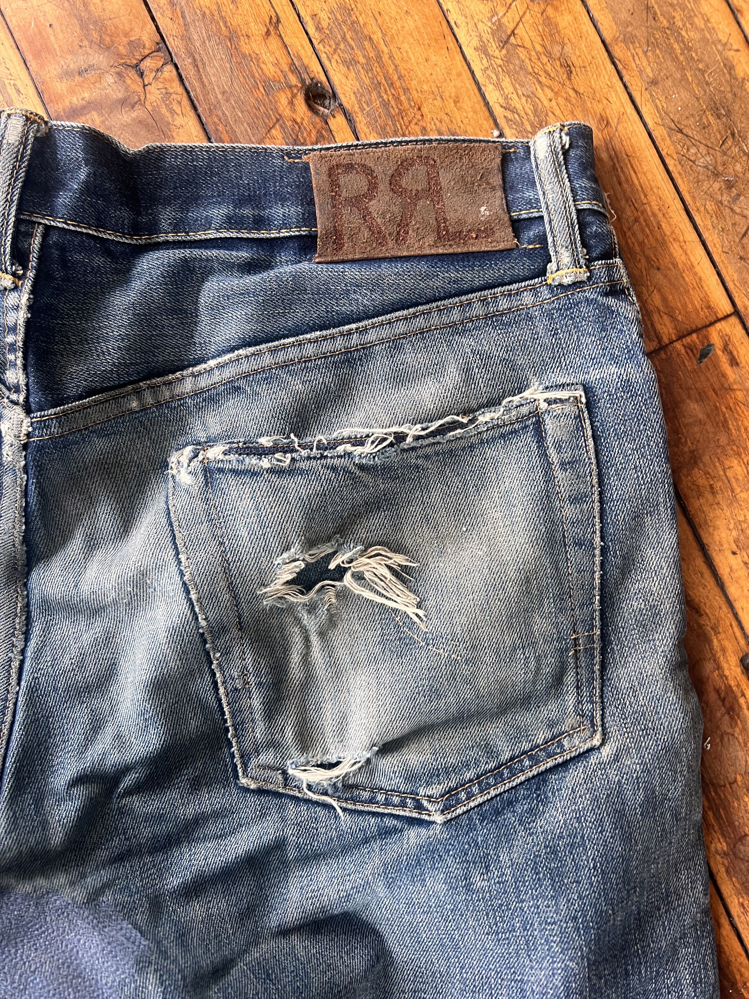 RRL Ralph Lauren RRL Straight Raw Denim - 32 x 30 Size US 32 / EU 48 - 3 Thumbnail