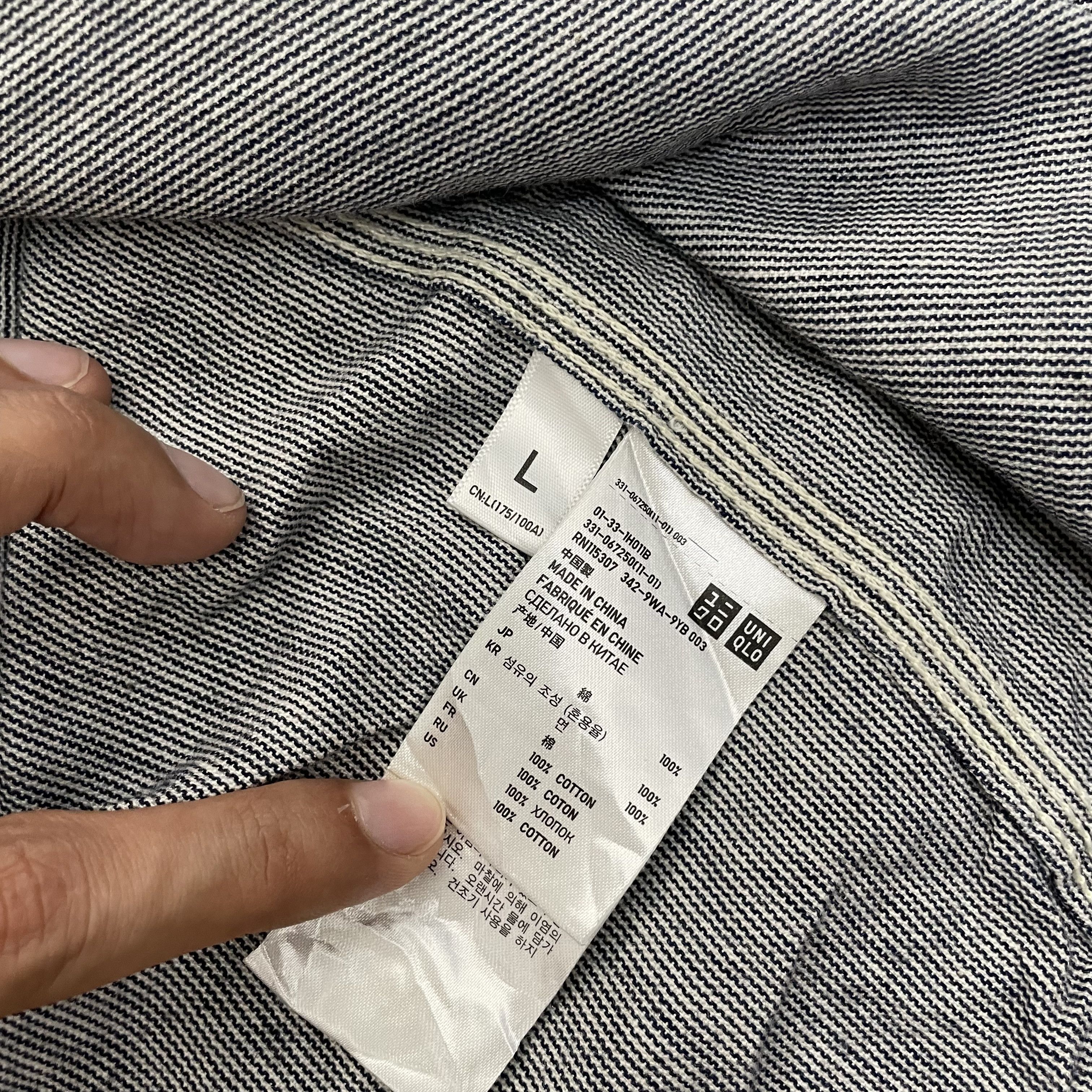 Japanese Brand × Uniqlo × Vintage ⭐️SALE⭐️[L] UNIQLO CAMBRAY SHIRT OXFORD Size US L / EU 52-54 / 3 - 6 Thumbnail