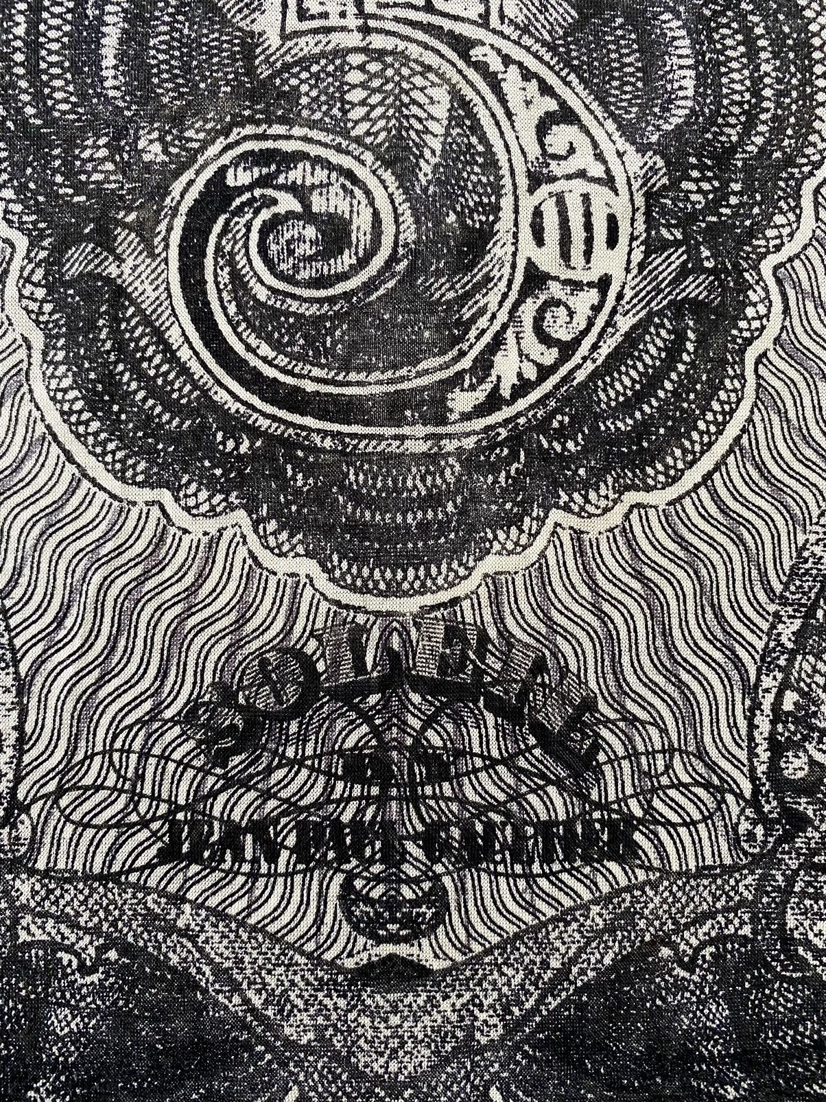 Jean Paul Gaultier SS94 Jean Paul Gaultier Dollar Banknote Tattoo Silk Mesh Top Size XS / US 0-2 / IT 36-38 - 4 Thumbnail