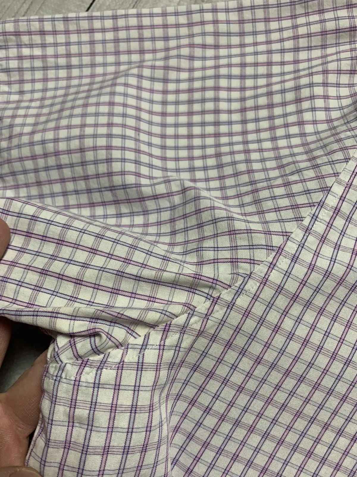 Yves Saint Laurent Vintage Shirt plaid Yves Saint Laurent Pink XL Size US XL / EU 56 / 4 - 4 Thumbnail