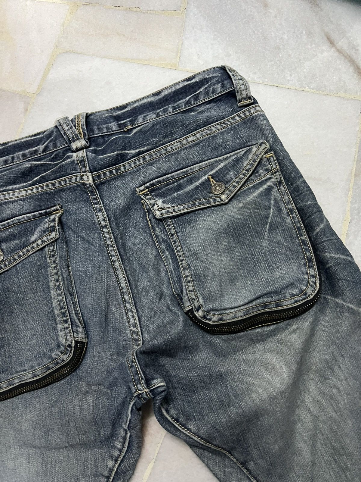PPFM 💥RARE PPFM CURVED DISTRESSED JEAN Size US 32 / EU 48 - 17 Thumbnail