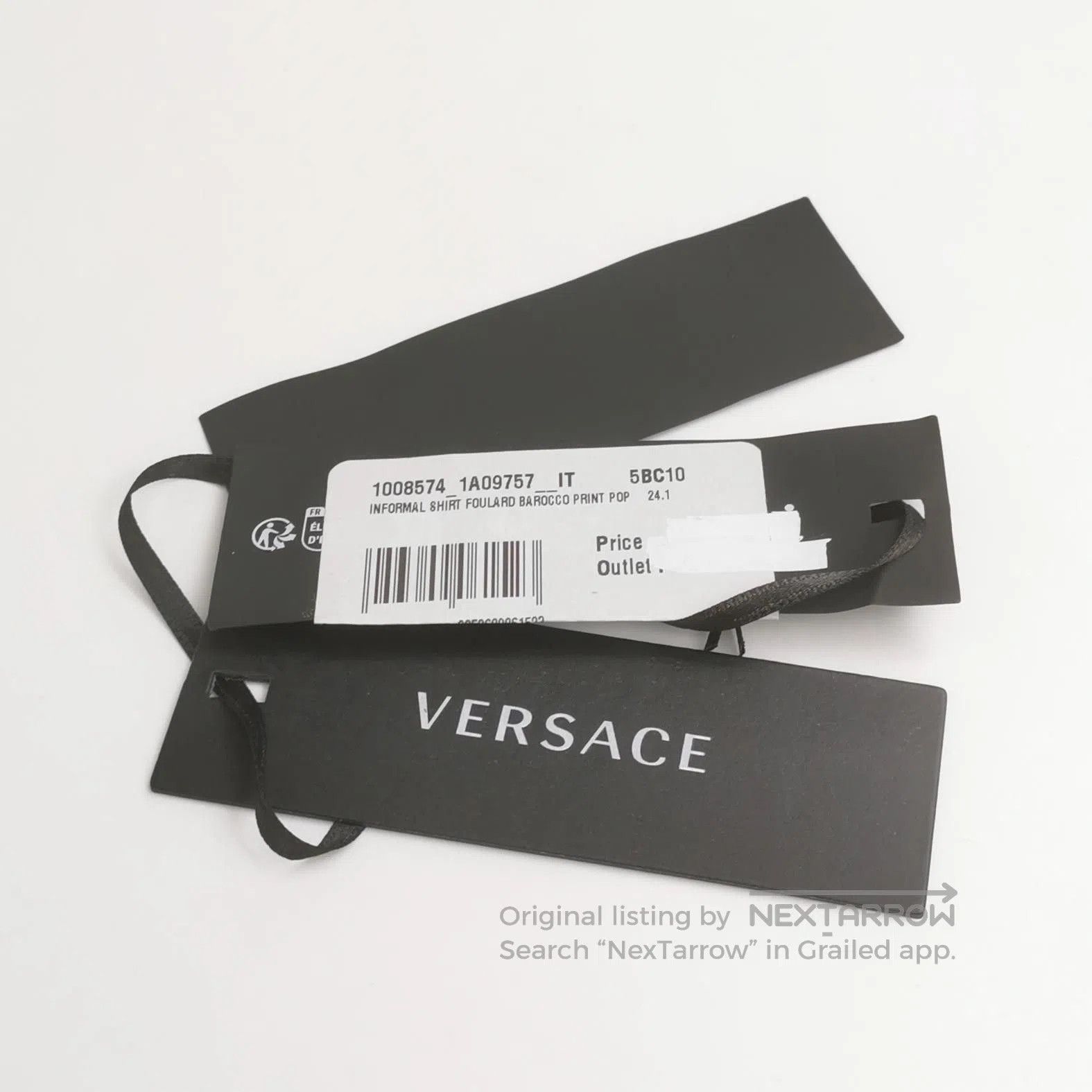 Versace Versace XS Cotton Contrast Collar Button Shirt. Size US XS / EU 42 / 0 - 2 Thumbnail