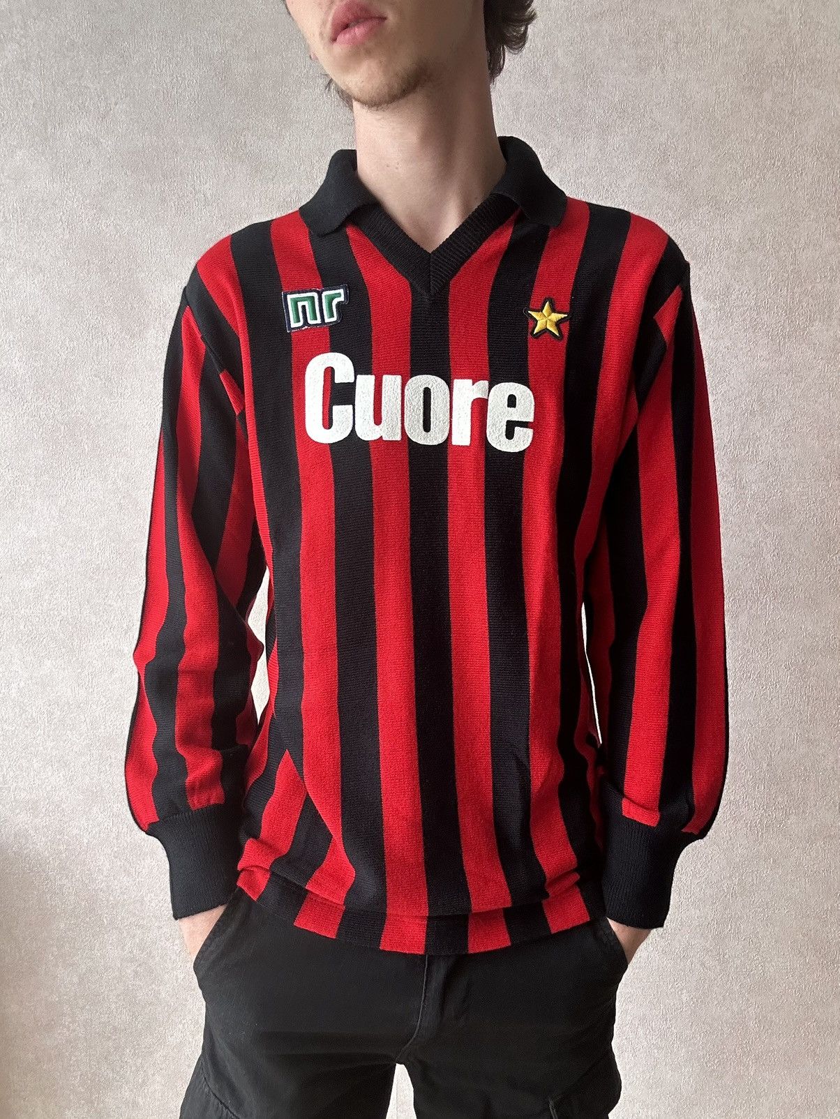 Other VERY RARE 1983/84 Ac Milan Long Sleeve Soccer Jersey Size US M / EU 48-50 / 2 - 2 Thumbnail