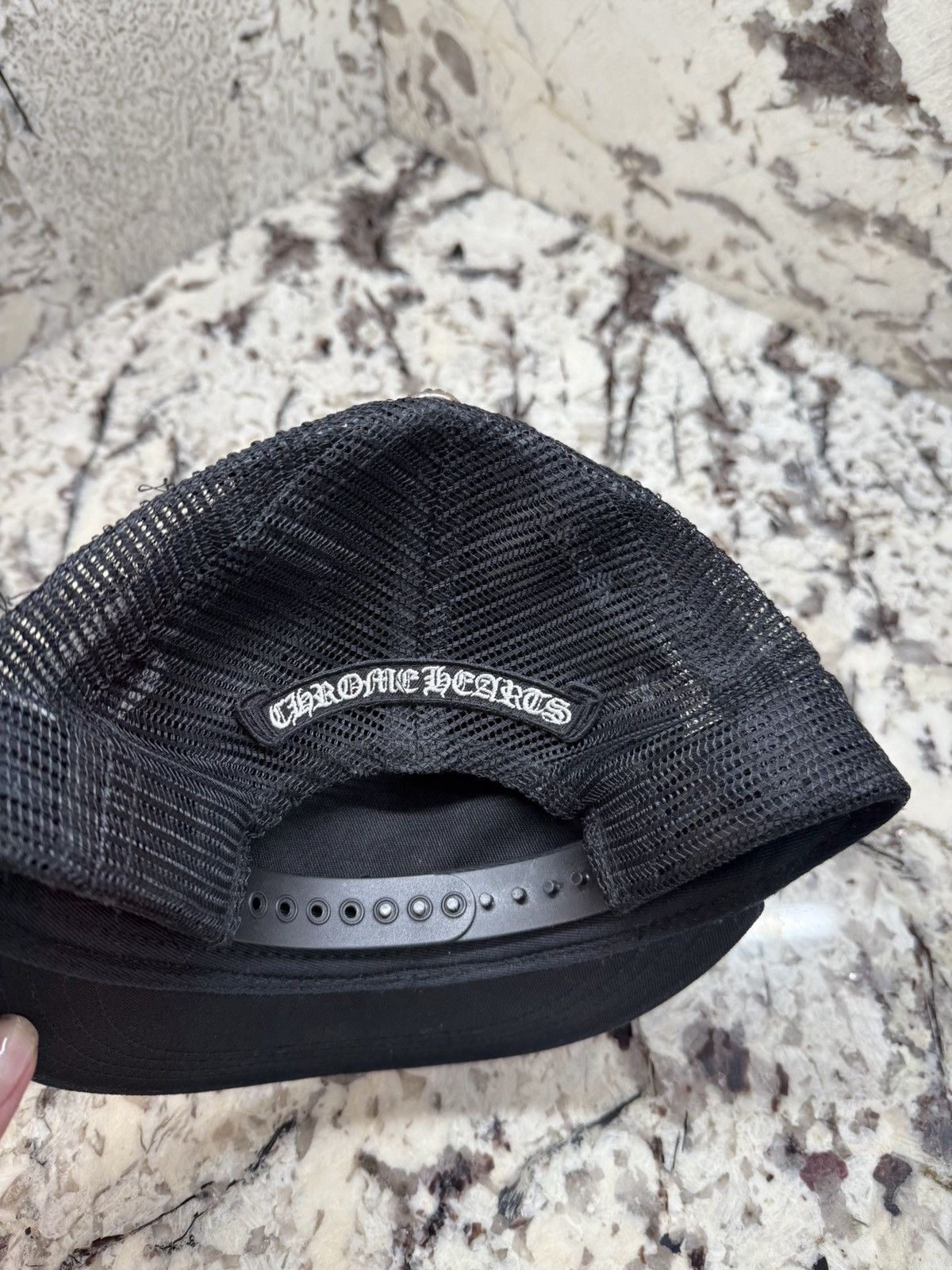 Chrome Hearts Chrome Hearts King Taco Patch Trucker Hat Black White Size ONE SIZE - 7 Thumbnail